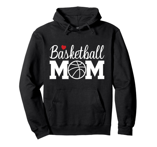 Basketball Mom Basketball Mom Life Game Day Hoodie - Trendy Graphic Unisex - T-Shirt, Sweatshirt, Hoodie