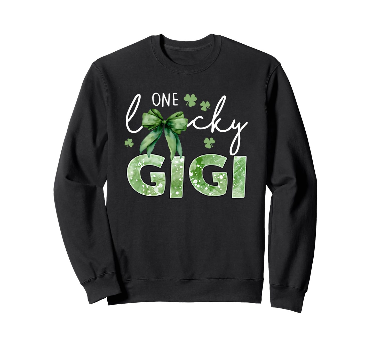 One Lucky Gigi St Patricks Day Sweatshirt - Minimalist Print Men Women - T-Shirt, Sweatshirt, Hoodie