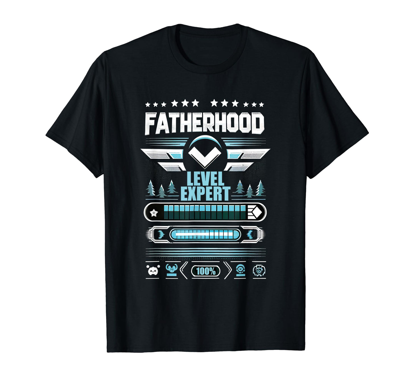 Gamer Dad Fathers Day Fatherhood T-Shirt - Minimalist Print Men Women - T-Shirt, Sweatshirt, Hoodie