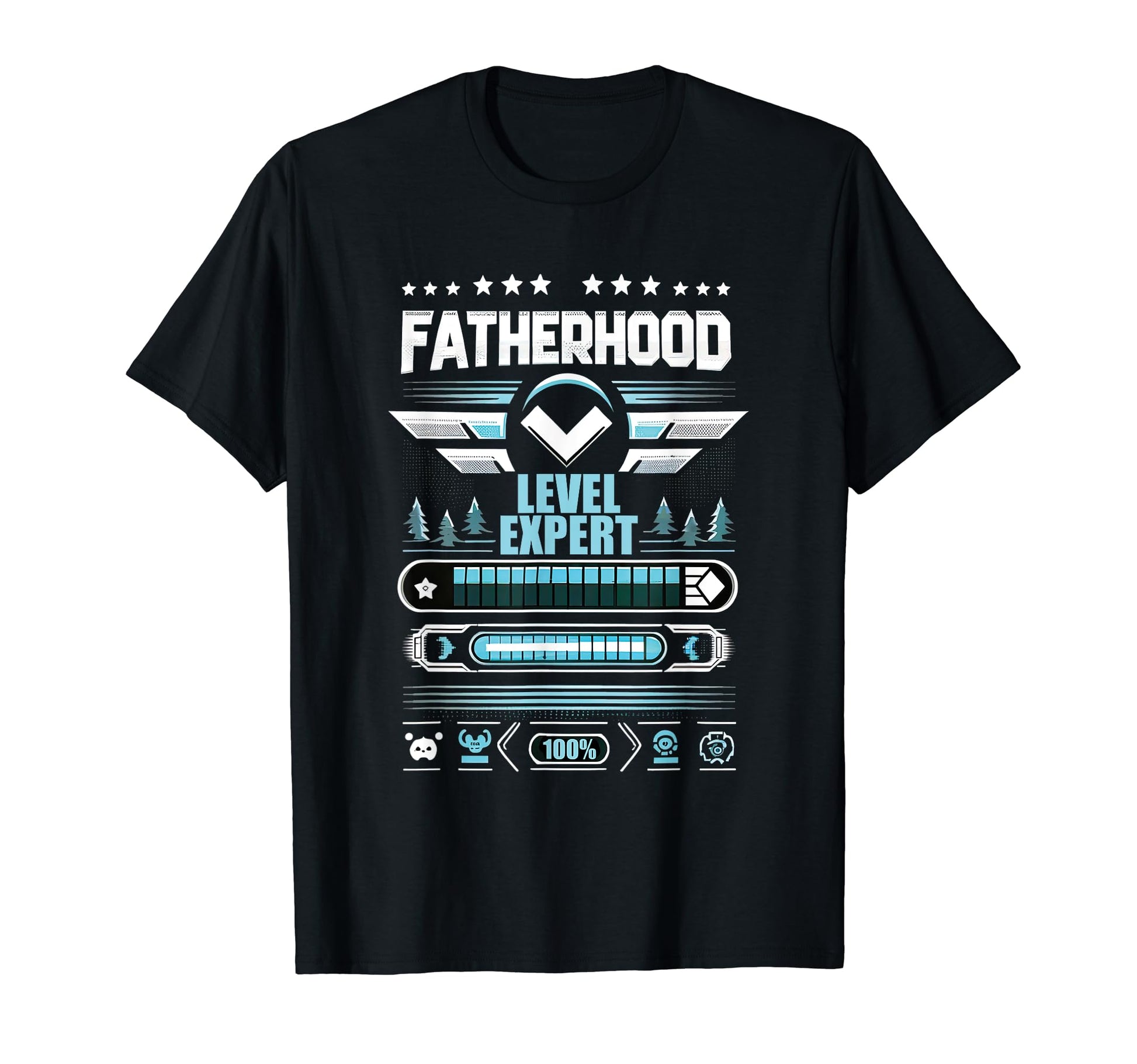 Gamer Dad Fathers Day Fatherhood T-Shirt - Minimalist Print Men Women - T-Shirt, Sweatshirt, Hoodie