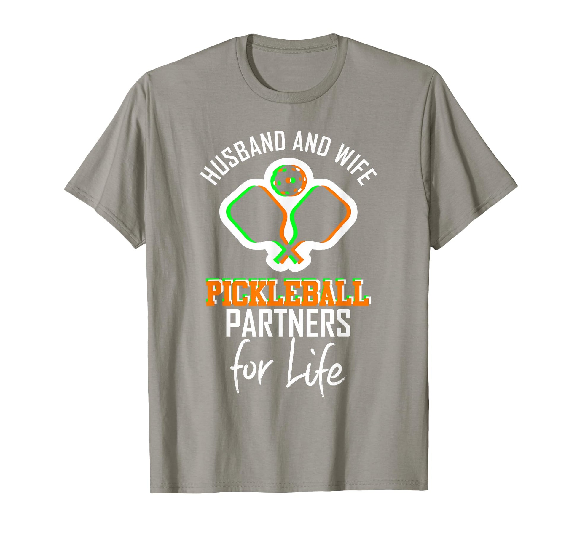 Husband Wife Pickleball Partners Life T-Shirt - Minimalist Print Unisex - T-Shirt, Sweatshirt, Hoodie