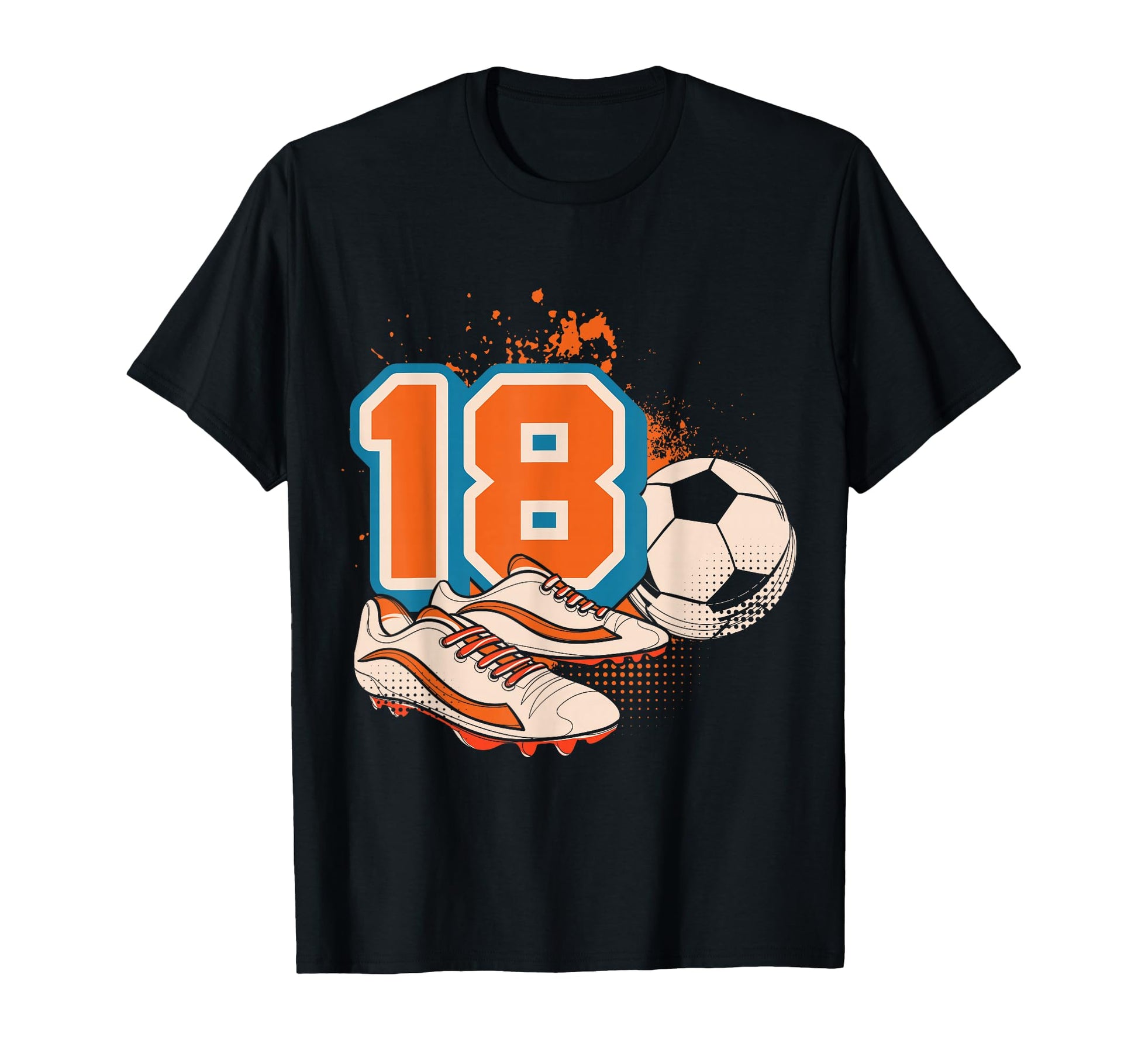 18Th Birthday Soccer Player T-Shirt - Fun Novelty Design for Adults - T-Shirt, Sweatshirt, Hoodie