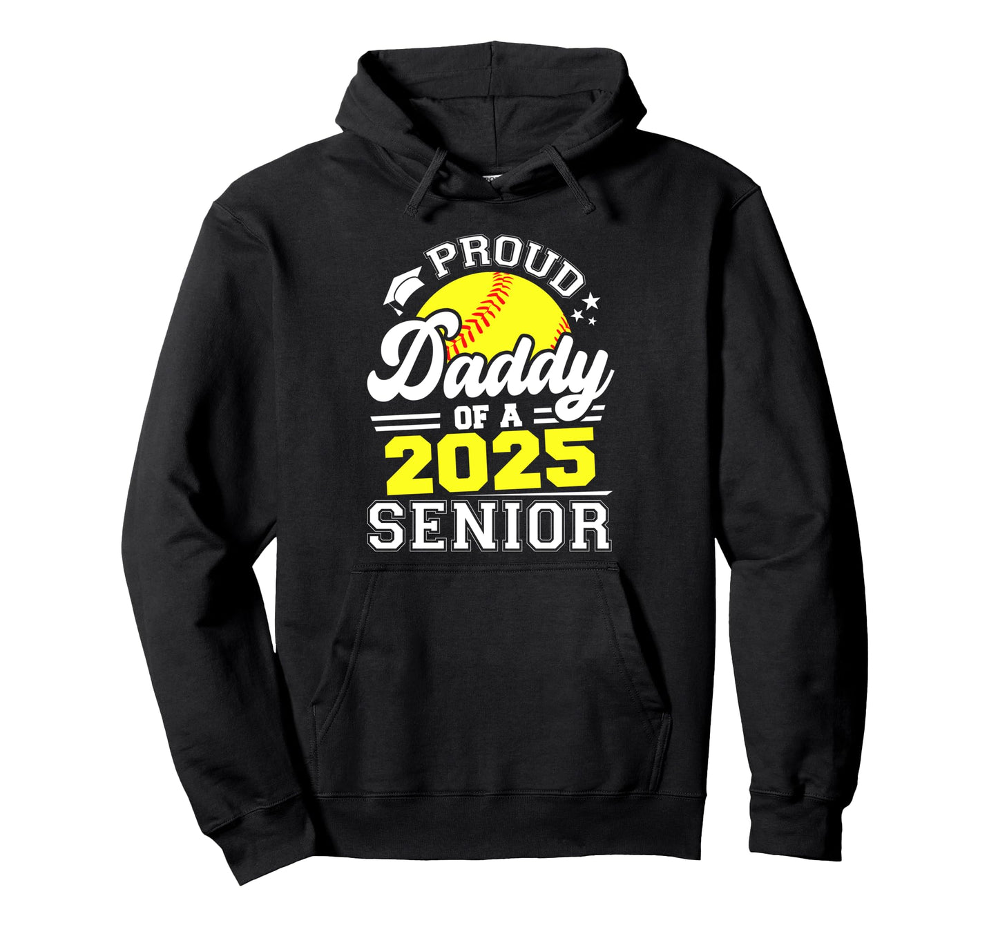 Proud Daddy 2025 Senior Graduate Grad Hoodie - Graphic Print Men Women - T-Shirt, Sweatshirt, Hoodie