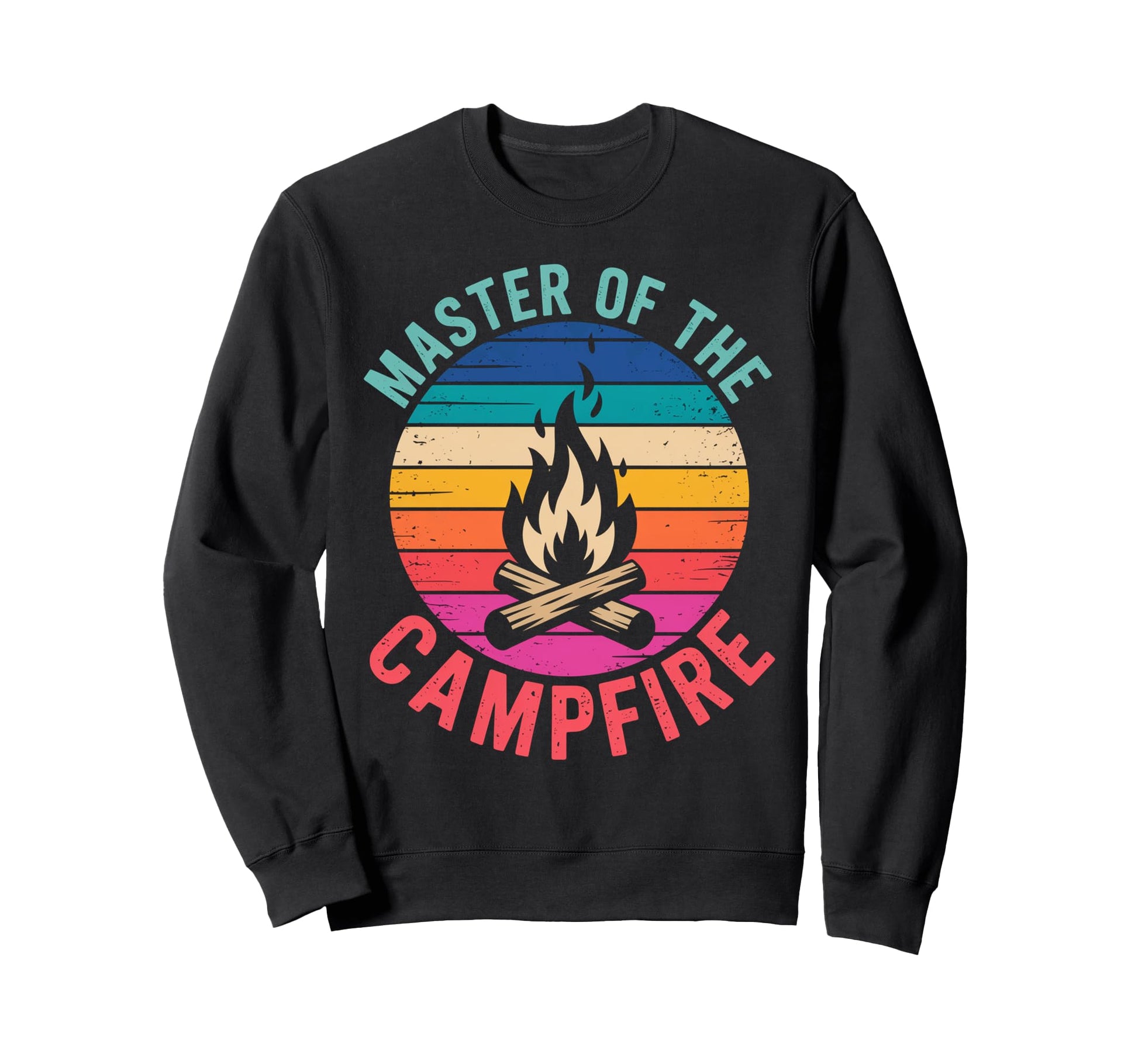 Master Campfire Dad Camping Gifts Sweatshirt - Minimalist Print Men Women - T-Shirt, Sweatshirt, Hoodie