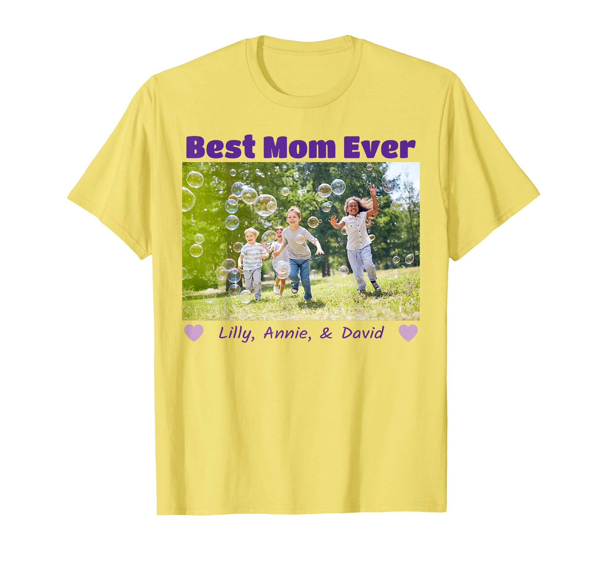 Custom Best Mom Ever Photo T-Shirt - Custom Art Print Men Women - T-Shirt, Sweatshirt, Hoodie