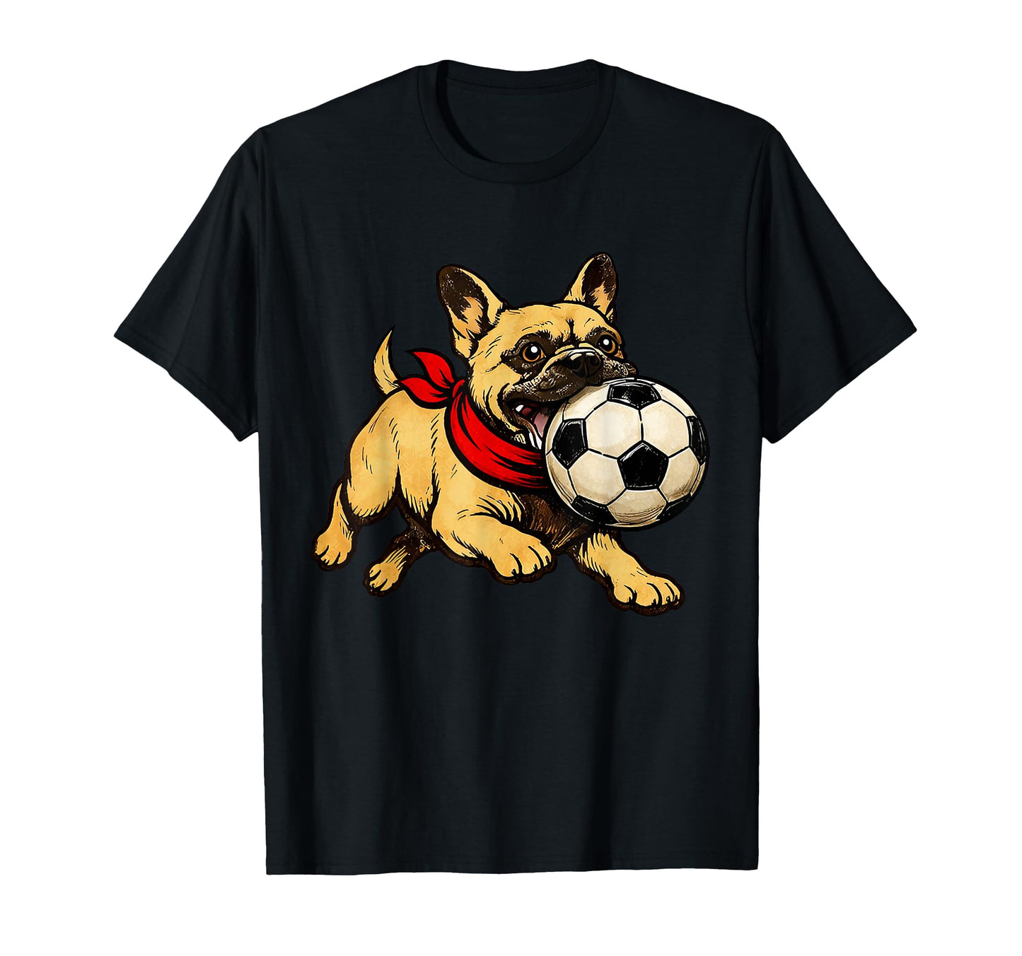 Funny French Bulldog Dog Playing T-Shirt - Casual Everyday Wear Men Women - T-Shirt, Sweatshirt, Hoodie