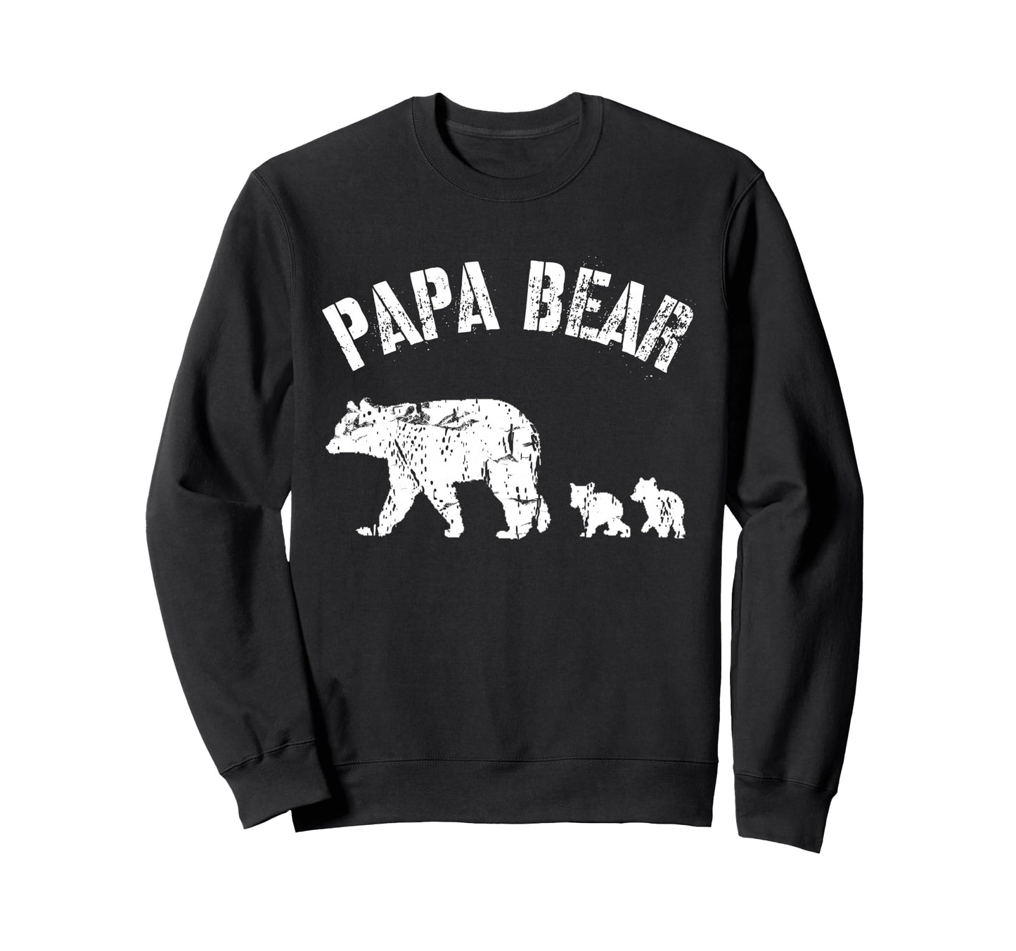 Papa Bear 2 Two Cubs Dad Father Sweatshirt - Custom Art Print for Adults - T-Shirt, Sweatshirt, Hoodie