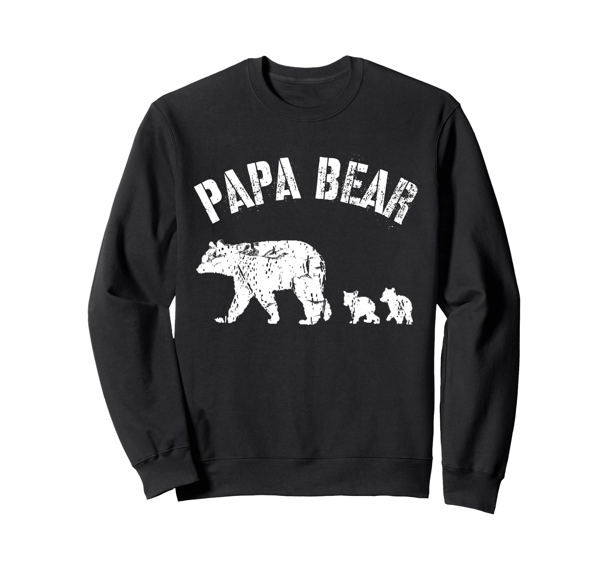 Papa Bear 2 Two Cubs Dad Father Sweatshirt - Custom Art Print for Adults - T-Shirt, Sweatshirt, Hoodie