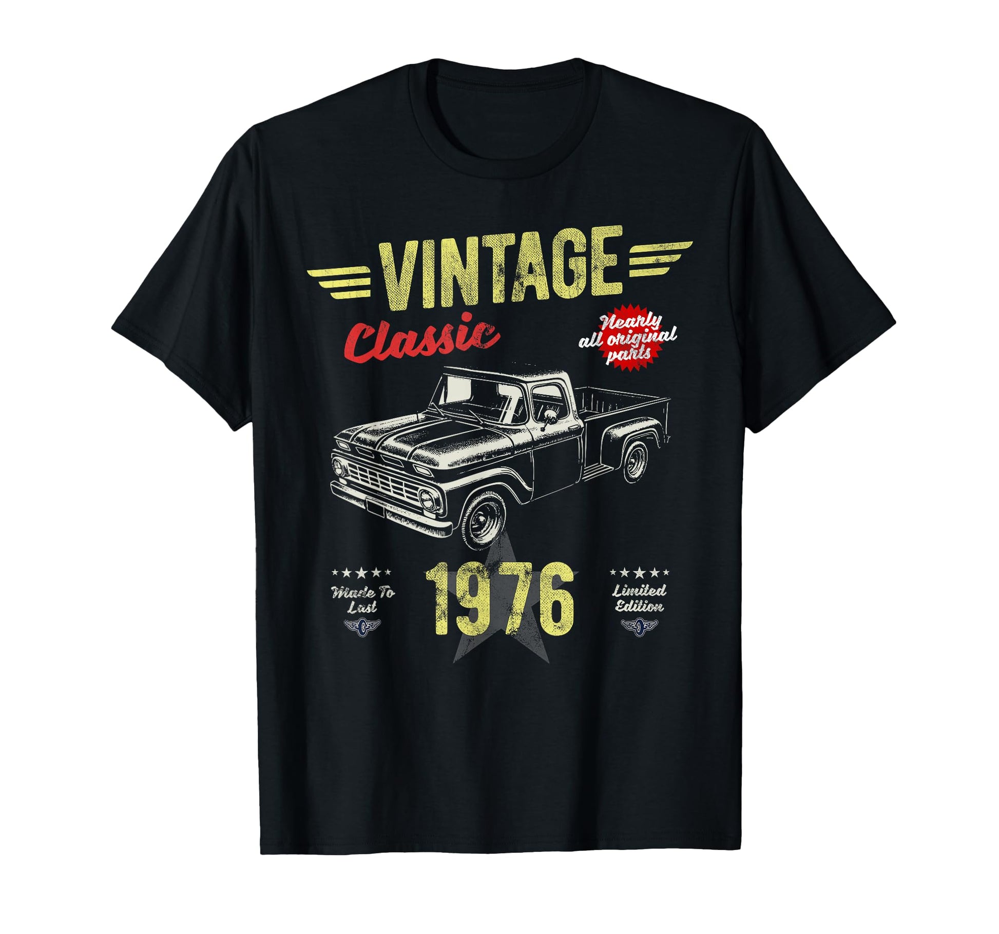Born 1976 50Th Birthday Fathers Day T-Shirt - Trendy Graphic for Adults - T-Shirt, Sweatshirt, Hoodie