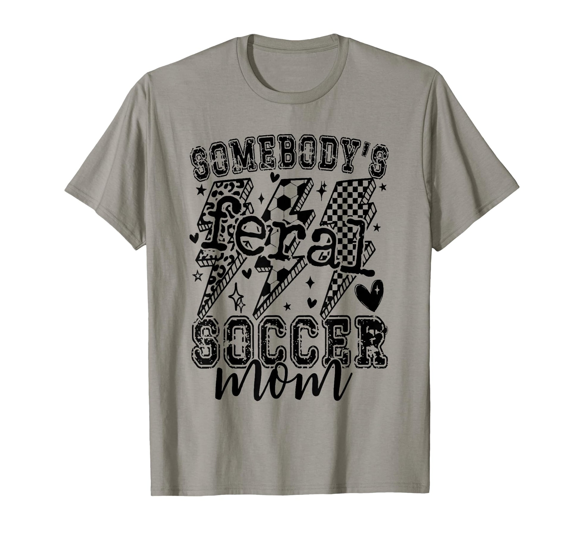 Feral Soccer Mom T-Shirt - Trendy Graphic for Adults - T-Shirt, Sweatshirt, Hoodie