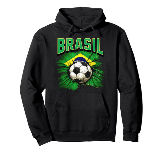 2026 Brasil Cup Flag Soccer Pride Futbol Hoodie - Graphic Print Men Women - T-Shirt, Sweatshirt, Hoodie
