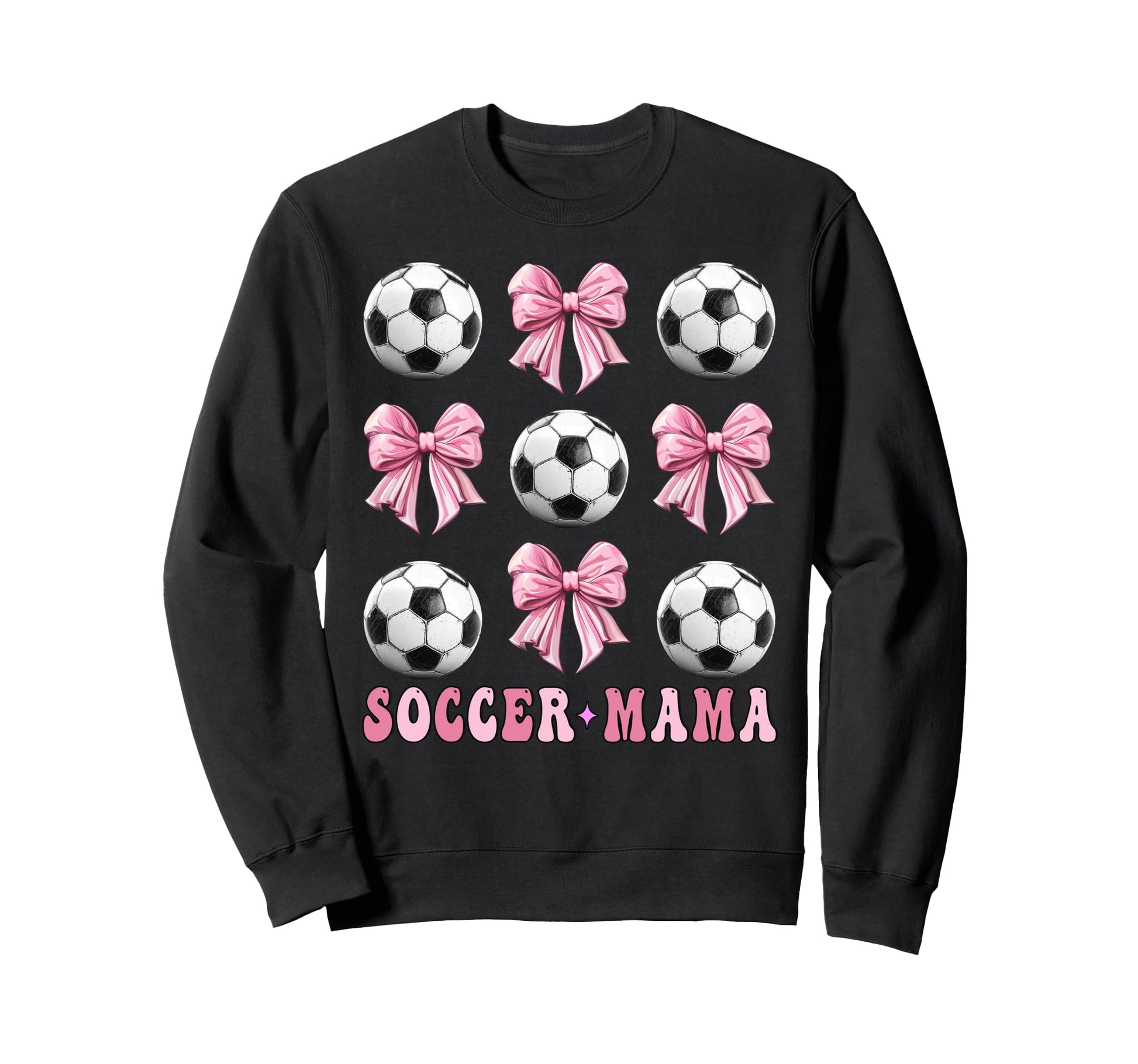 Soccer Mama Coquette Bow Soccer Sweatshirt - Graphic Print for Adults - T-Shirt, Sweatshirt, Hoodie
