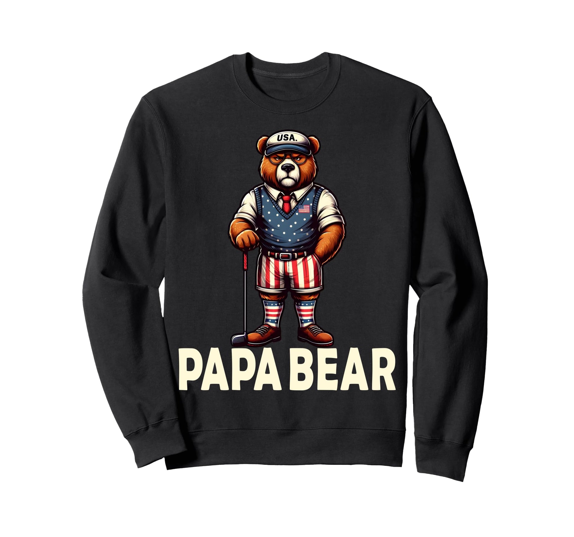 Papa Bear Gifts Funny Birthday Sweatshirt - Aesthetic Graphic Men Women - T-Shirt, Sweatshirt, Hoodie