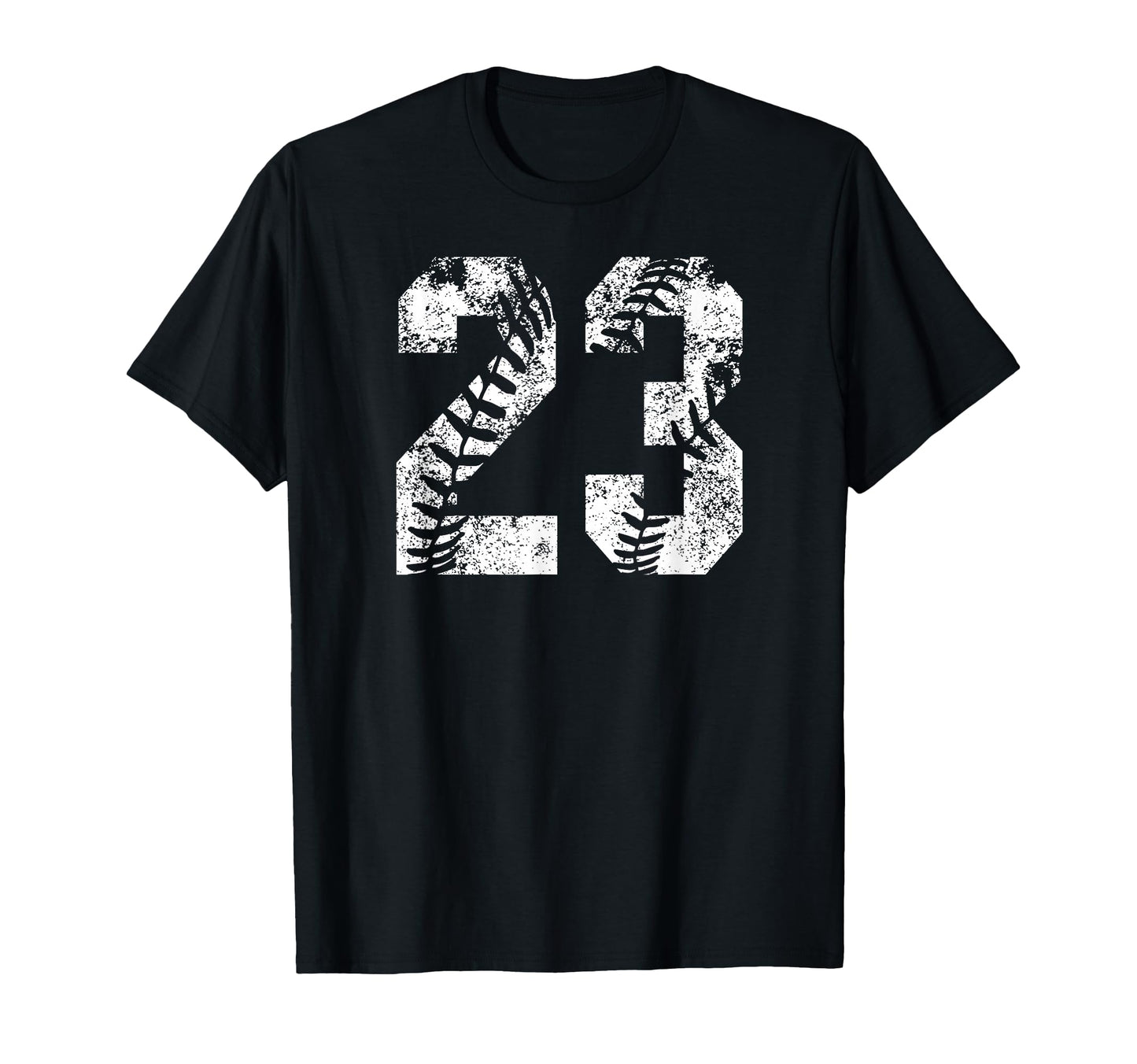 White Baseball Number 23 Jersey T-Shirt - Fun Novelty Design for Adults - T-Shirt, Sweatshirt, Hoodie