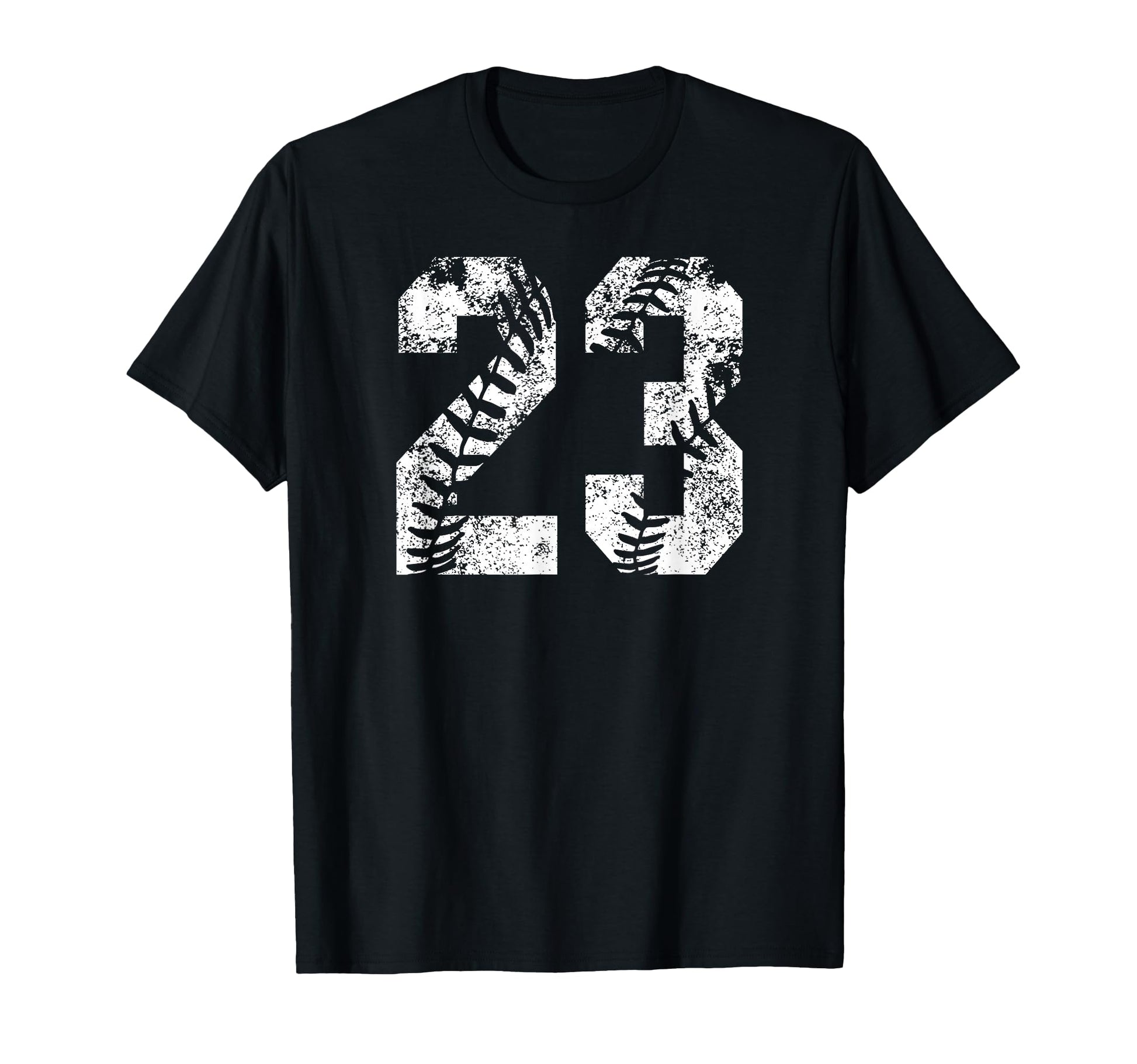 White Baseball Number 23 Jersey T-Shirt - Fun Novelty Design for Adults - T-Shirt, Sweatshirt, Hoodie