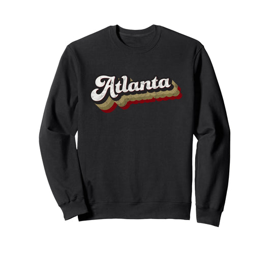 Atlanta Soccer Distressed Baseball Sweatshirt - Custom Art Print Unisex - T-Shirt, Sweatshirt, Hoodie