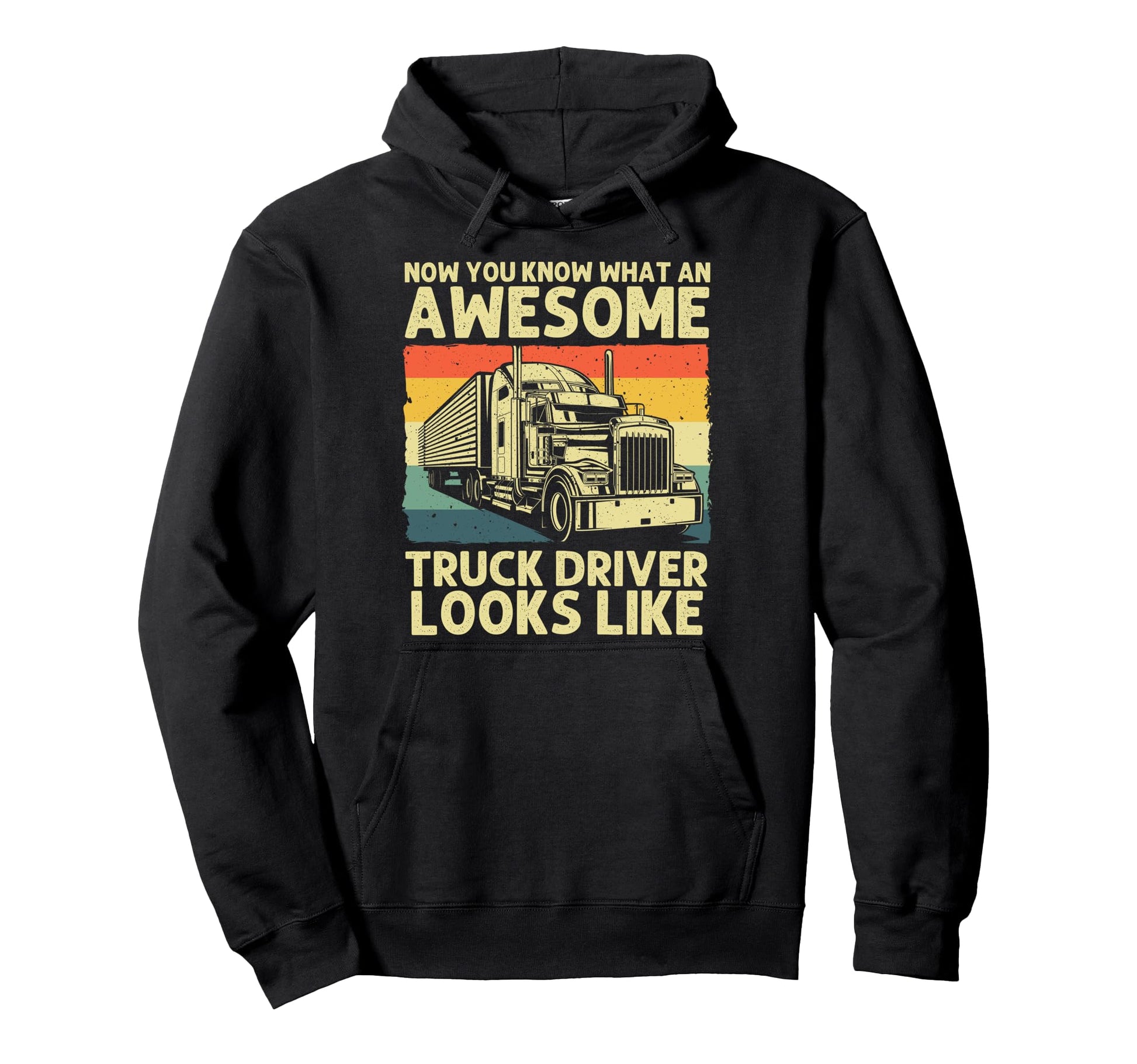 Best Truck Driver Art Dad Trucking Cdl Hoodie - Trendy Graphic Men Women - T-Shirt, Sweatshirt, Hoodie