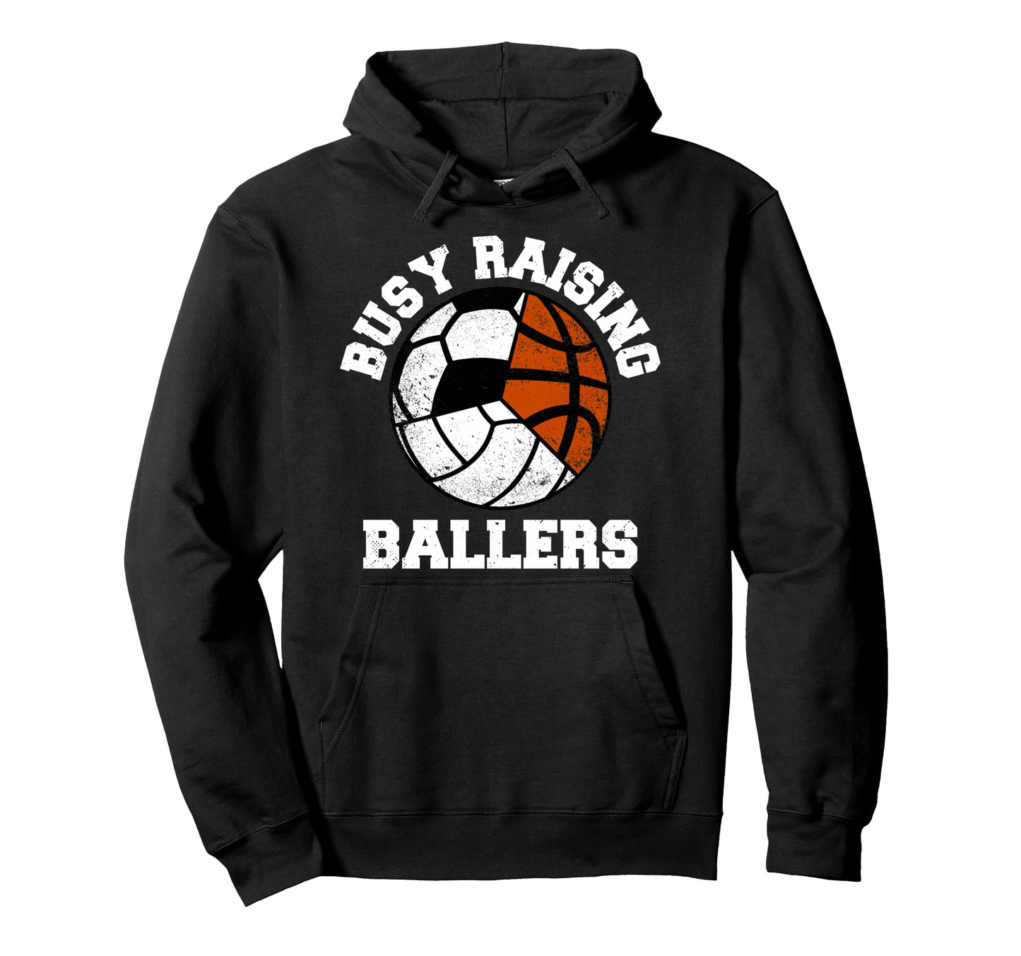 Busy Raising Ballers Funny Volleyball Hoodie - Unique Graphic Men Women - T-Shirt, Sweatshirt, Hoodie
