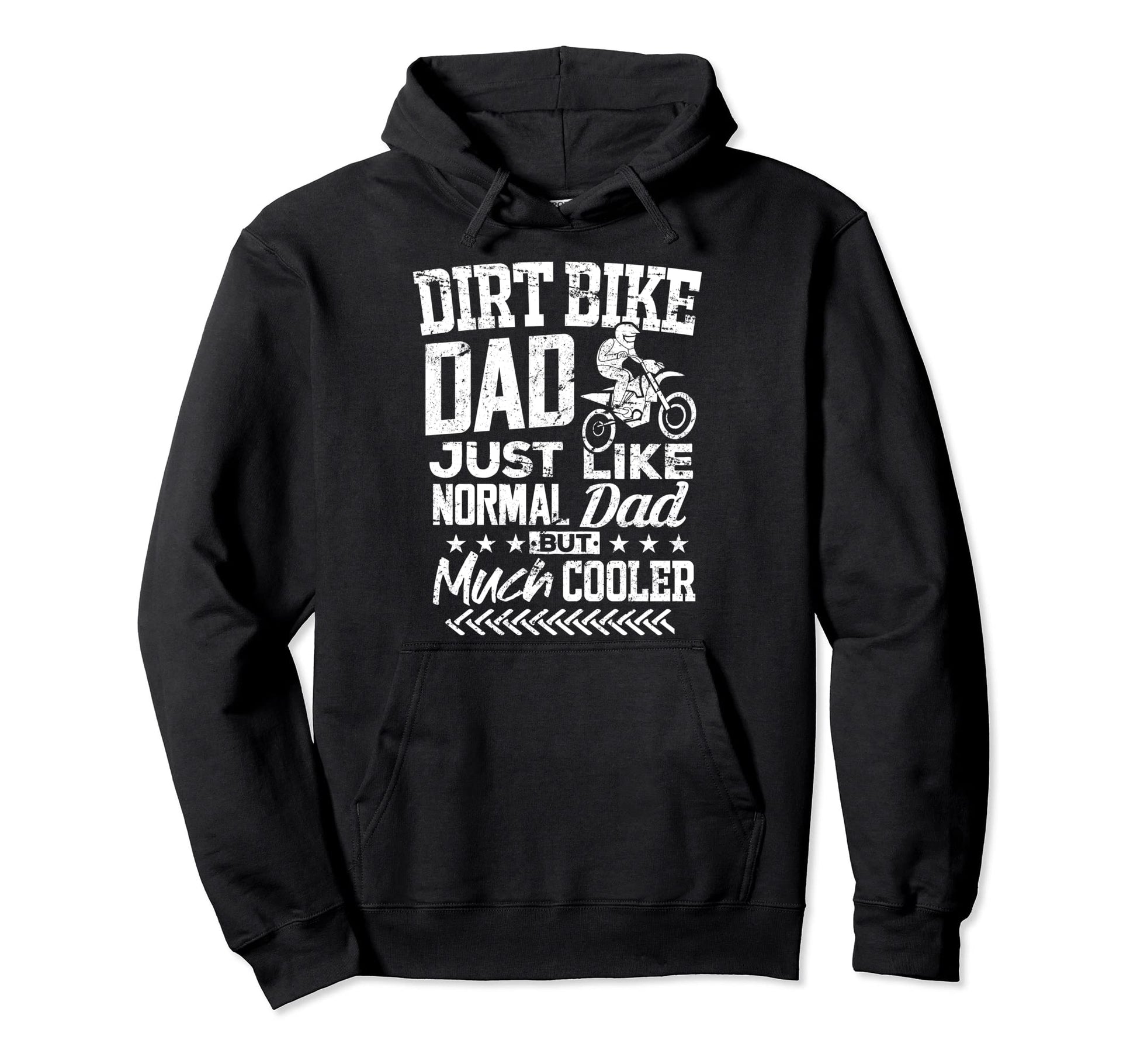 Dirt Bike Dad Funny Biker Daddy Father Hoodie - Custom Art Print Unisex - T-Shirt, Sweatshirt, Hoodie