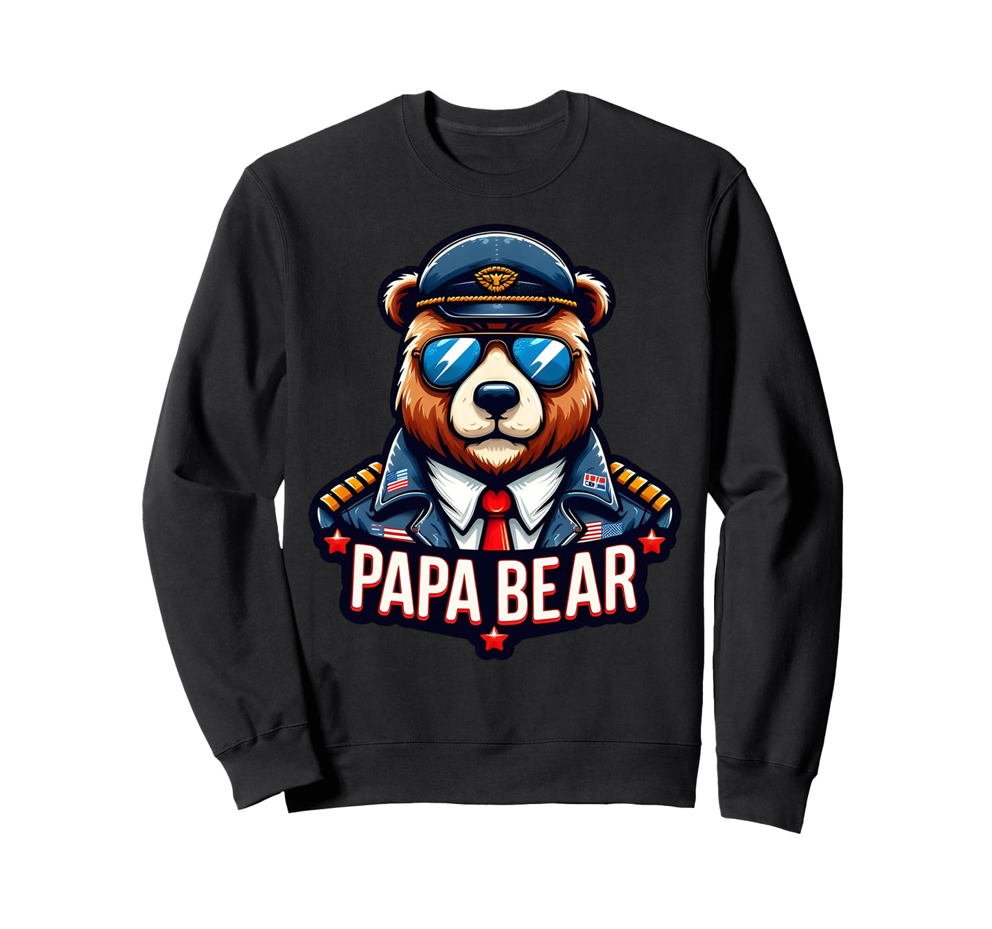 Papa Bear Gifts Funny Birthday Fun Sweatshirt - Novelty Apparel Unisex - T-Shirt, Sweatshirt, Hoodie