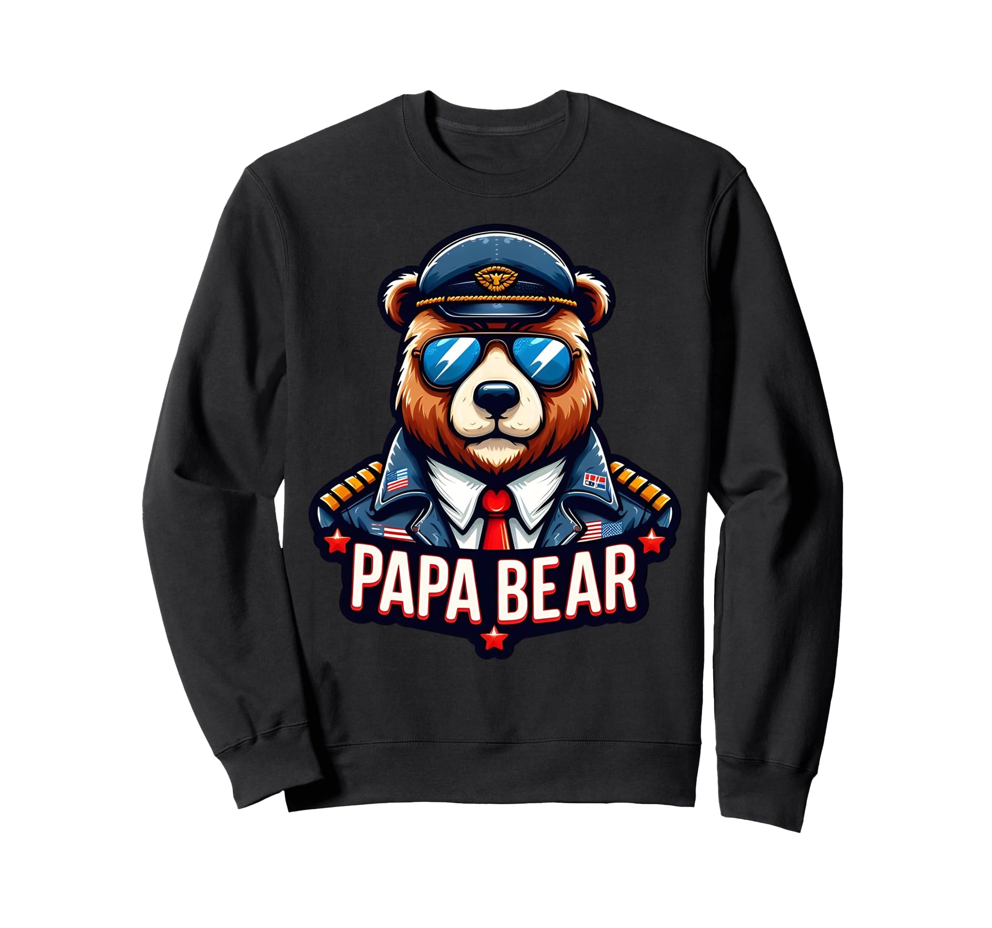 Papa Bear Gifts Funny Birthday Fun Sweatshirt - Novelty Apparel Unisex - T-Shirt, Sweatshirt, Hoodie