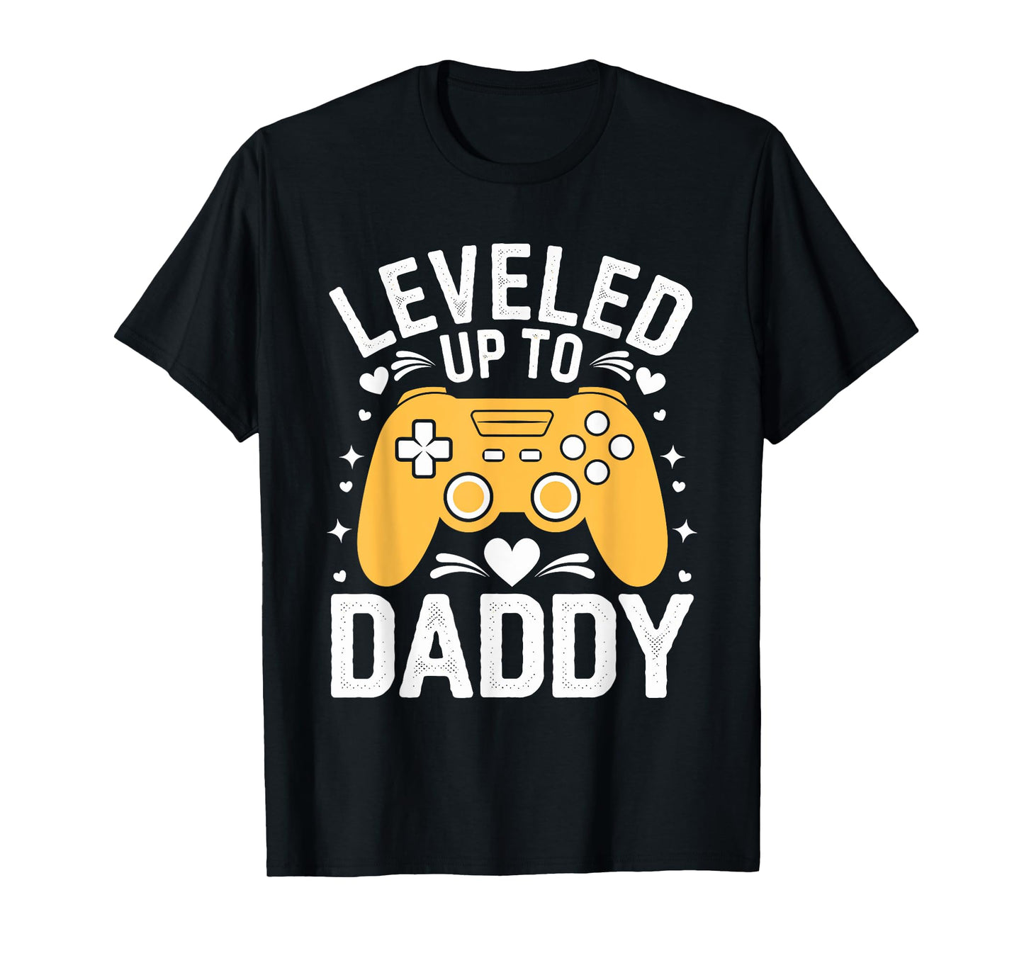 Funny Gamer Dad Leveled Up T-Shirt - Graphic Print for Adults - T-Shirt, Sweatshirt, Hoodie