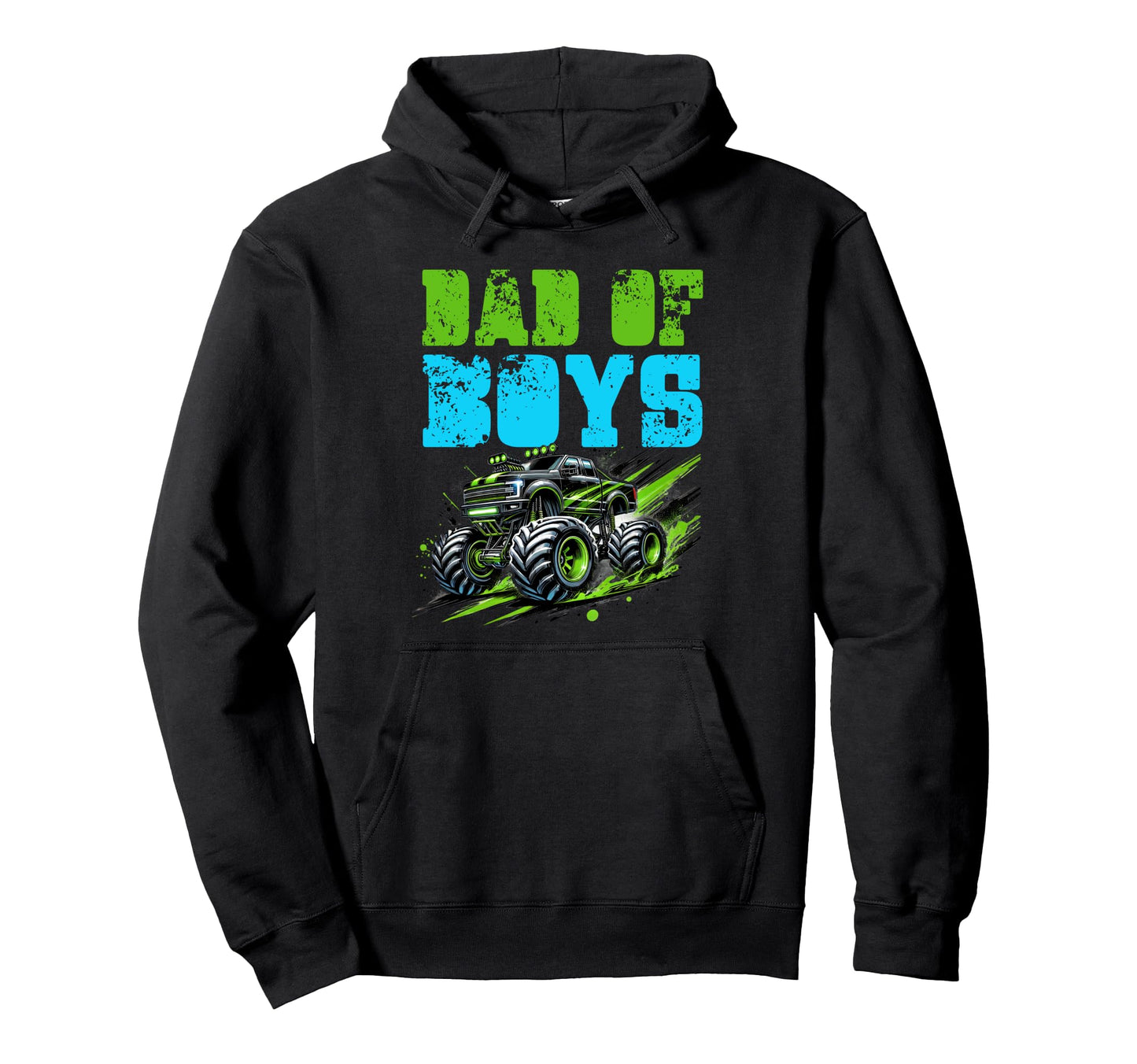 Monster Truck Dad Fathers Day Hoodie - Novelty Apparel Unisex - T-Shirt, Sweatshirt, Hoodie