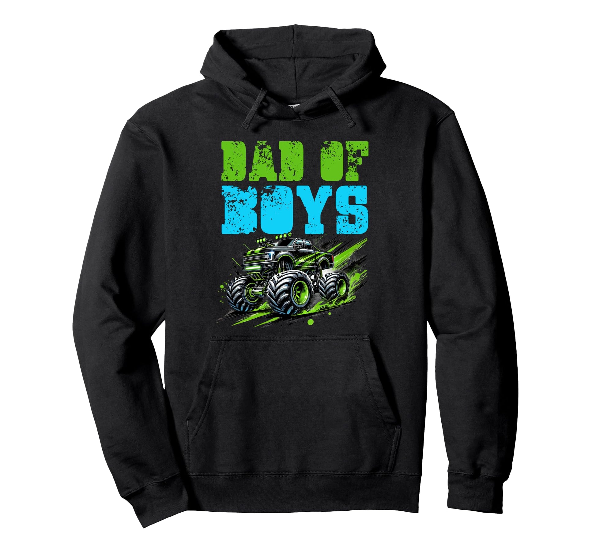 Monster Truck Dad Fathers Day Hoodie - Novelty Apparel Unisex - T-Shirt, Sweatshirt, Hoodie