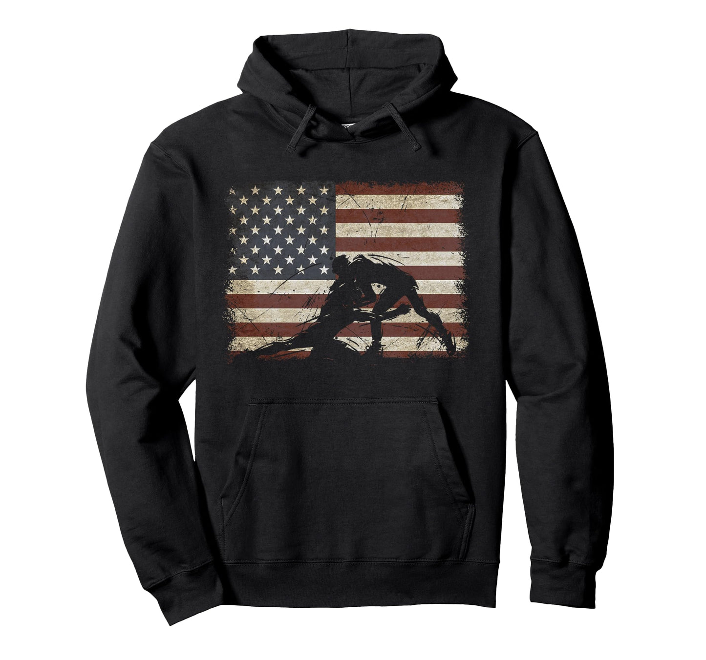 American Wrestling Us Flag Wrestling Hoodie - Trendy Graphic for Adults - T-Shirt, Sweatshirt, Hoodie