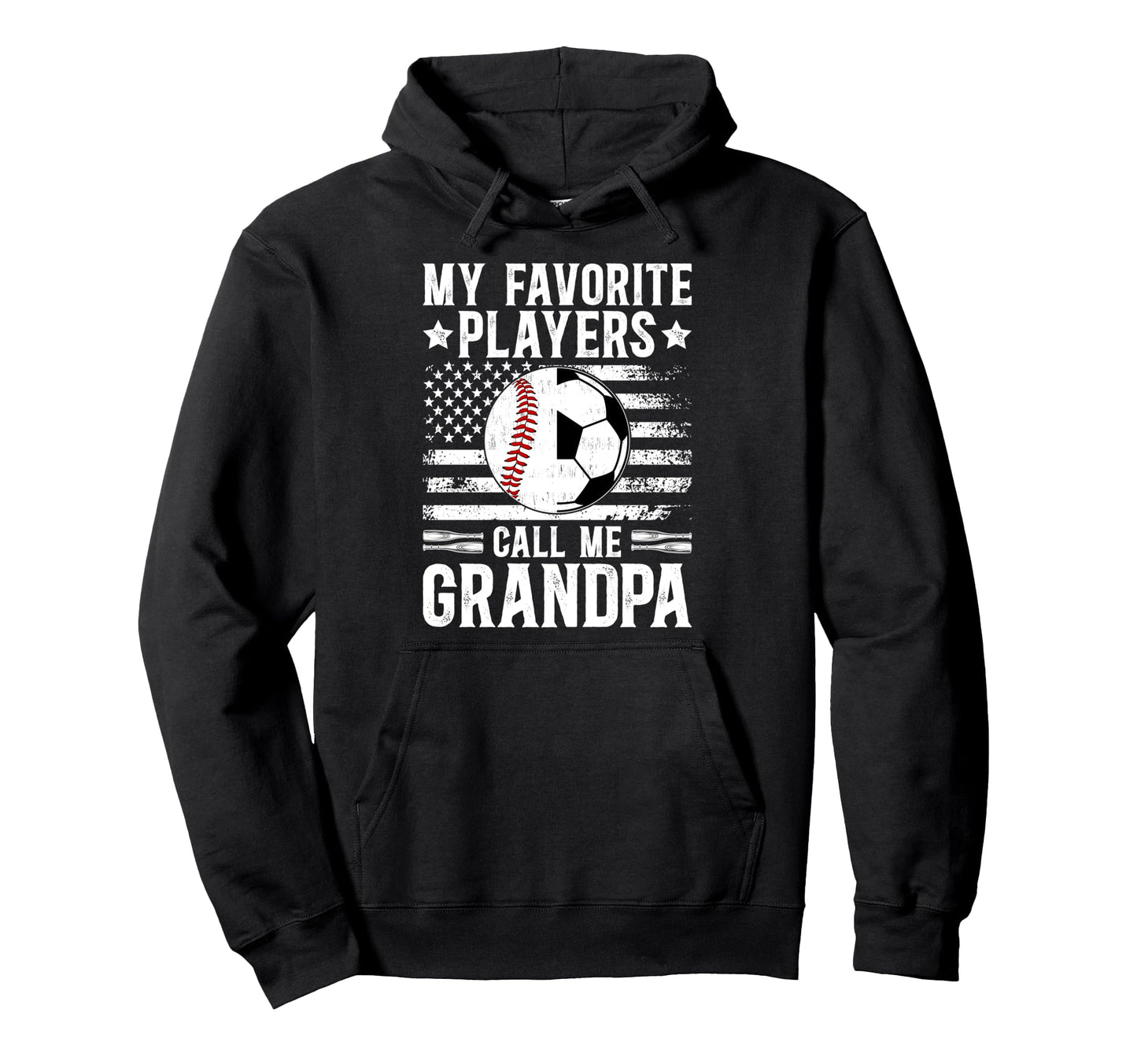 My Favorite Players Call Me Grandpa Hoodie - Novelty Apparel Men Women - T-Shirt, Sweatshirt, Hoodie
