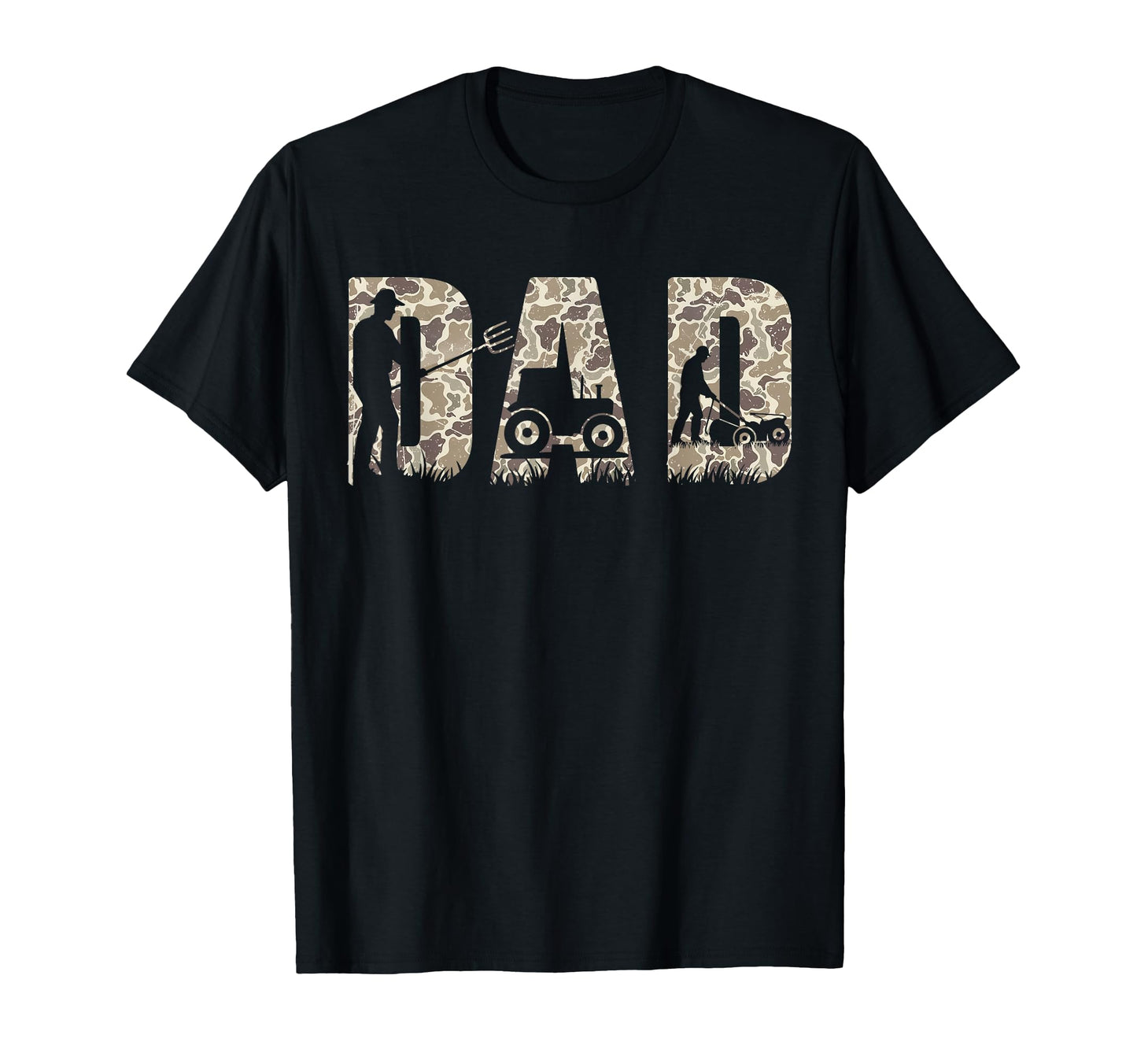 Old Camo Dad Camouflage Farmer Dad T-Shirt - Novelty Apparel Unisex - T-Shirt, Sweatshirt, Hoodie