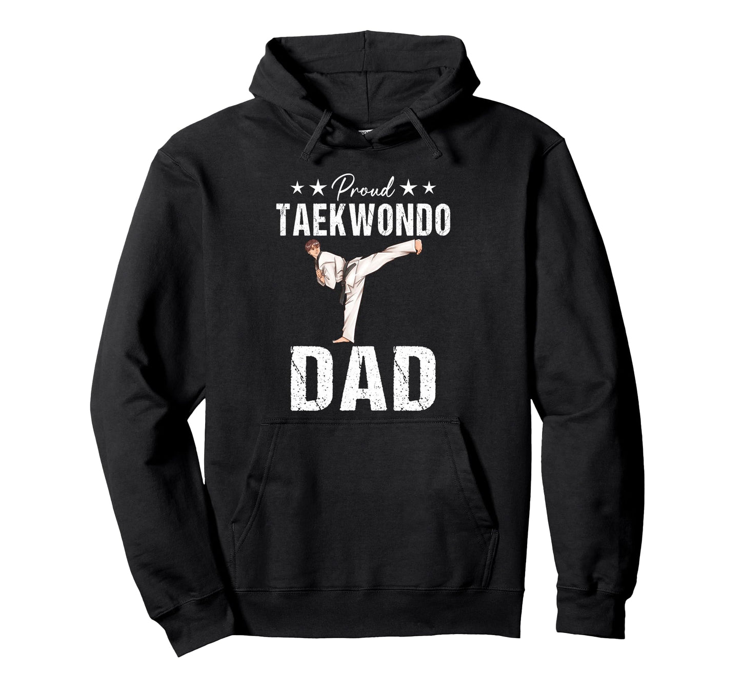 Proud Taekwondo Dad Game Day Sports Hoodie - Custom Art Print for Adults - T-Shirt, Sweatshirt, Hoodie