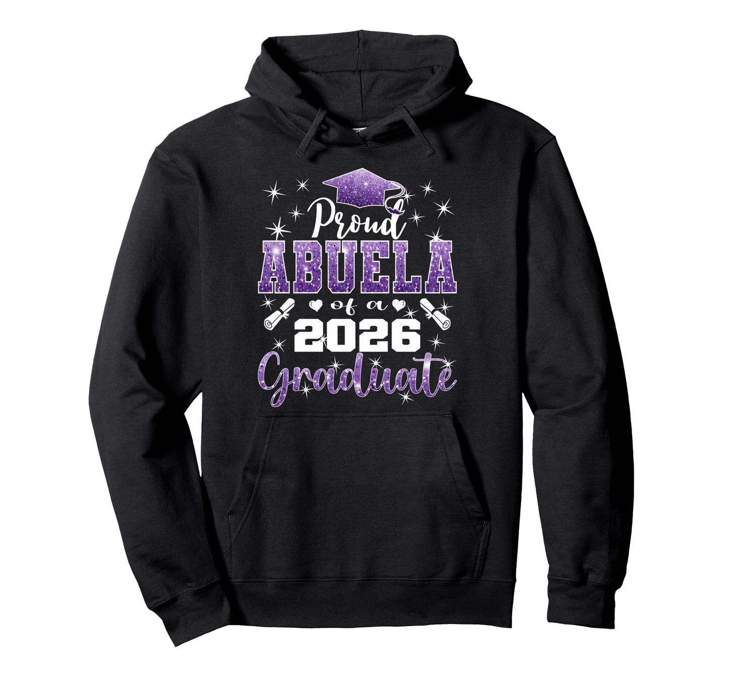 Super Proud Abuela 2026 Graduate Senior Hoodie - Custom Art Print Unisex - T-Shirt, Sweatshirt, Hoodie