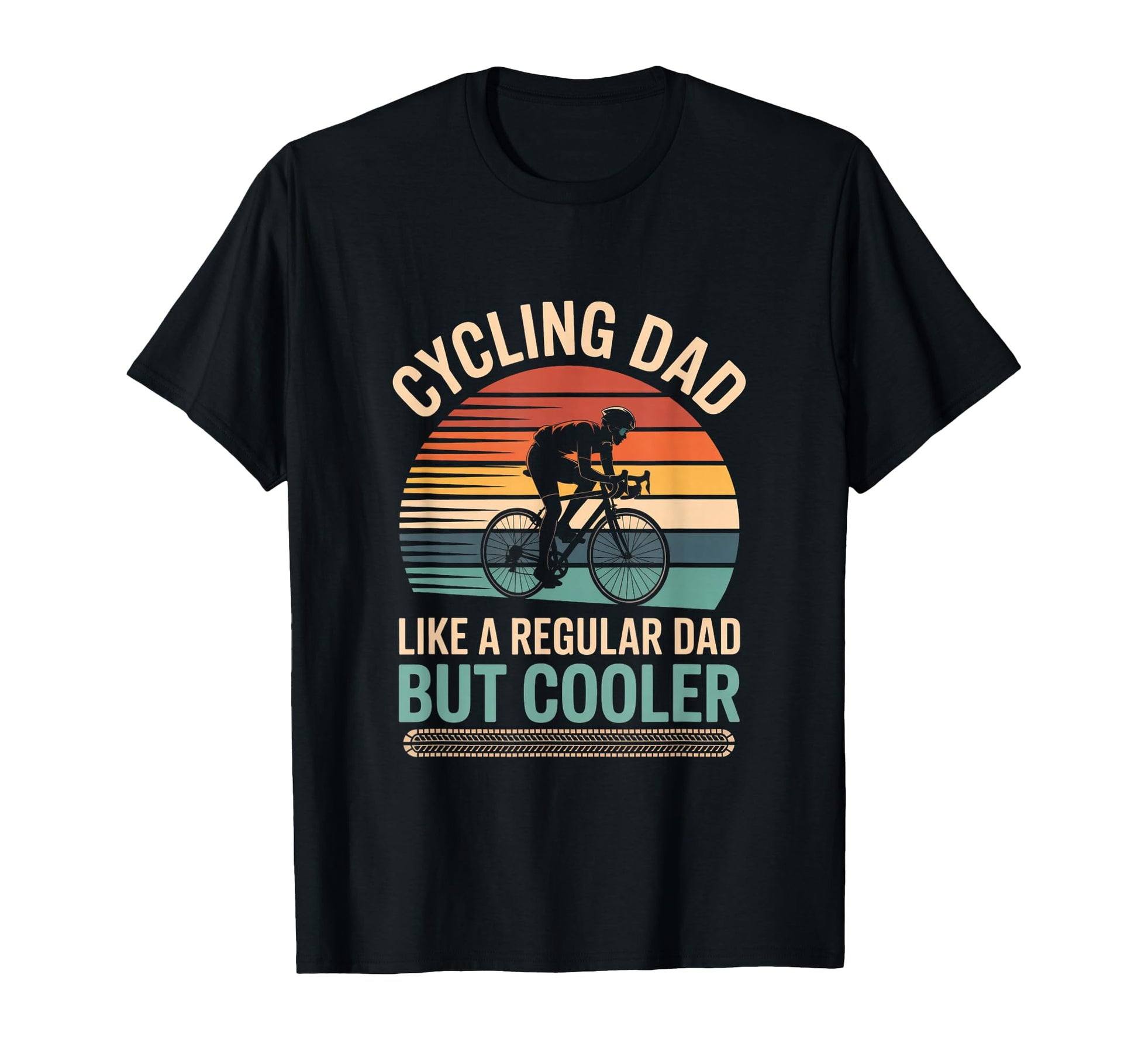 Cycling Dad Like Regular Dad But Cooler T-Shirt - Trendy Graphic for Adults - T-Shirt, Sweatshirt, Hoodie