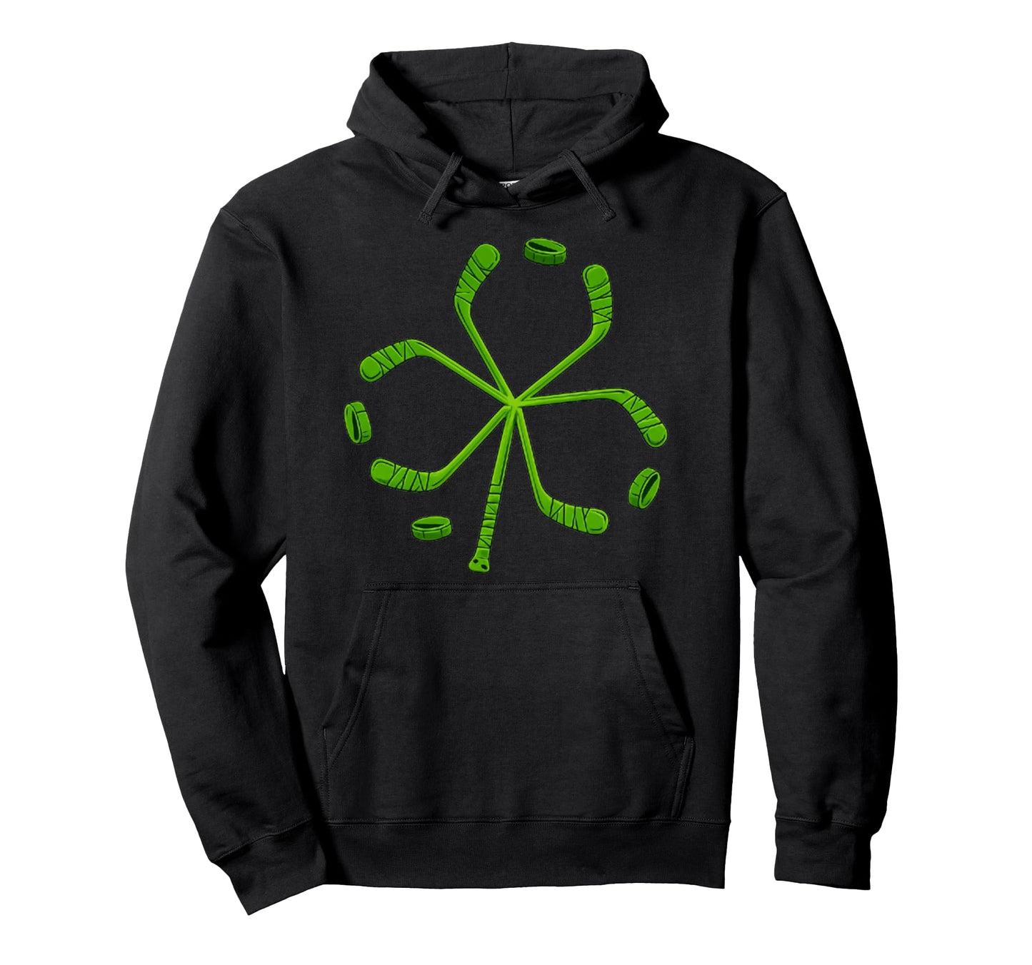 St Patricks Day Shamrock Hockey St Patricks Hoodie - Unique Graphic Unisex - T-Shirt, Sweatshirt, Hoodie