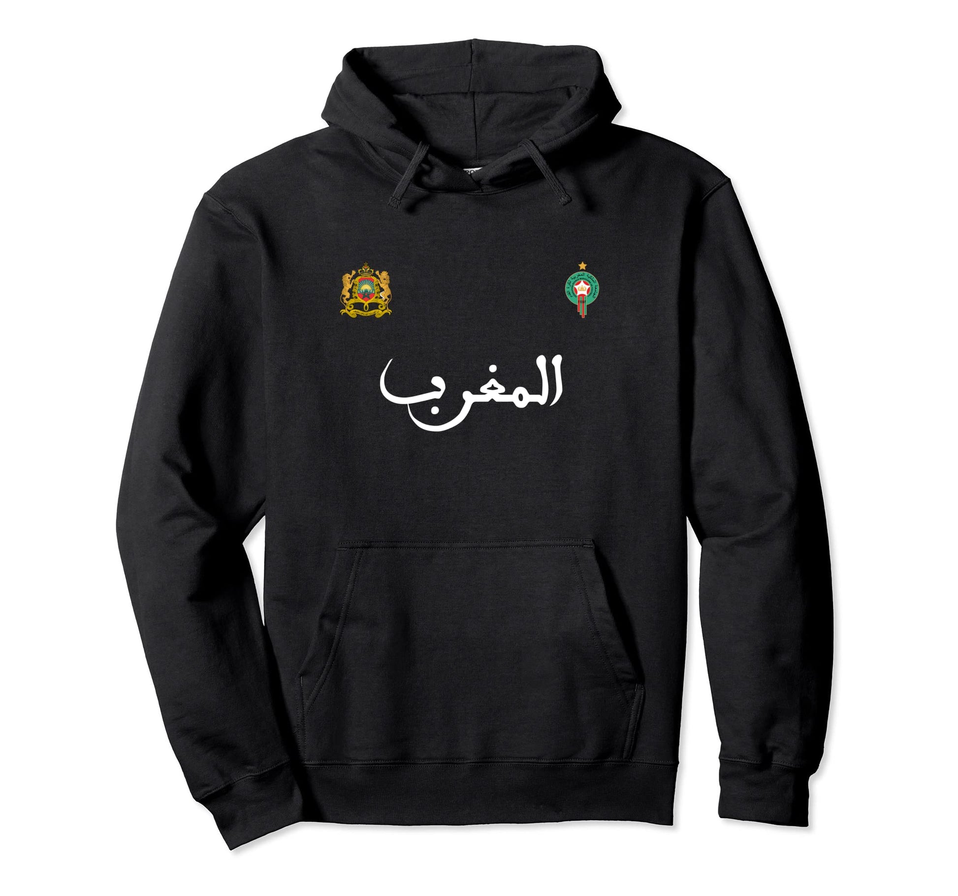 Morocco Flag Moroccan Soccer Hoodie - Casual Everyday Wear for Adults - T-Shirt, Sweatshirt, Hoodie