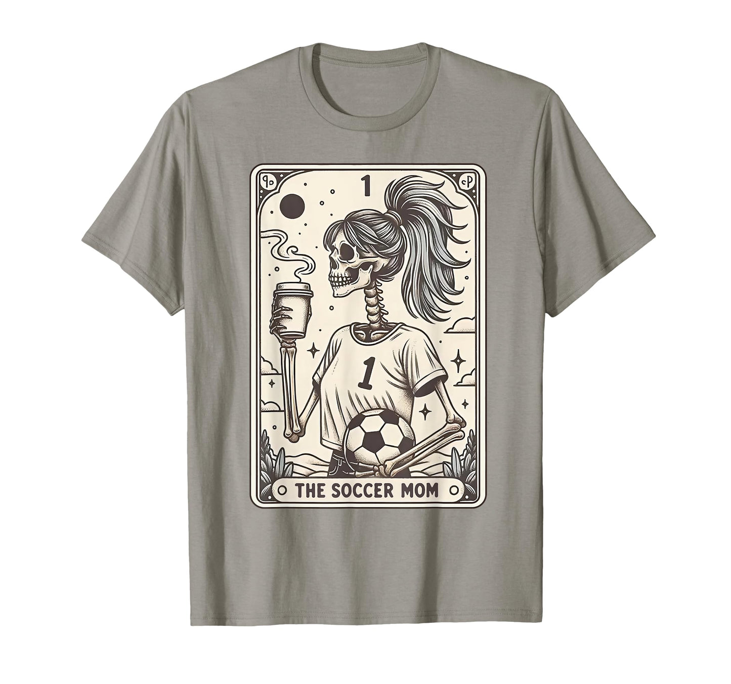 Funny Soccer Mom Skeleton Mom T-Shirt - Casual Everyday Wear for Adults - T-Shirt, Sweatshirt, Hoodie