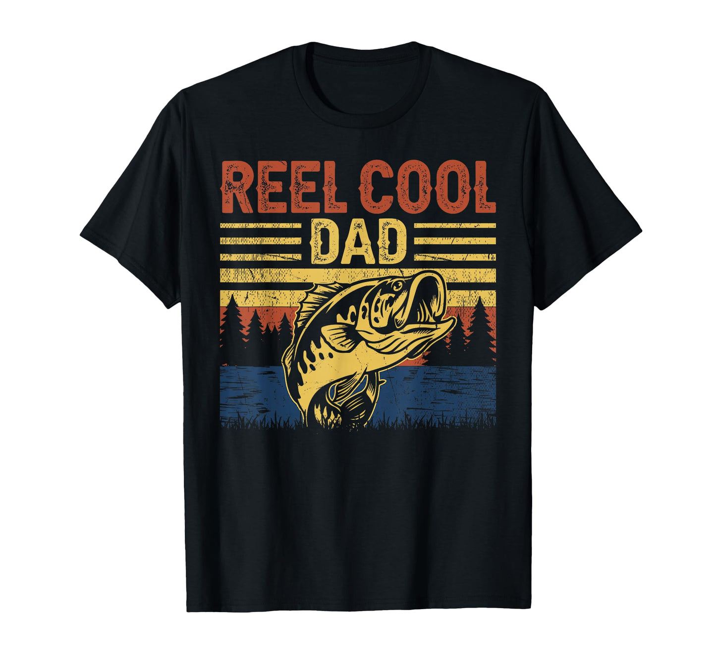 Fathers Day Reel Dad Fishing Funny T-Shirt - Graphic Print Unisex - T-Shirt, Sweatshirt, Hoodie