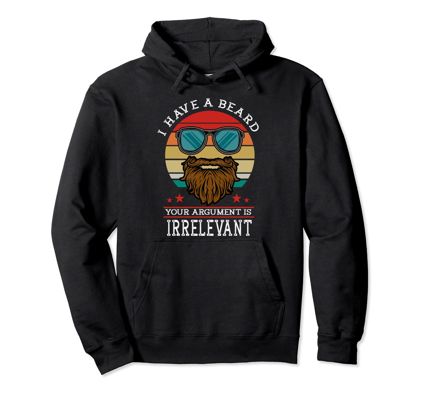 Funny Beard Gifts Rule Dad Manly Bearded Hoodie - Unique Graphic Men Women - T-Shirt, Sweatshirt, Hoodie