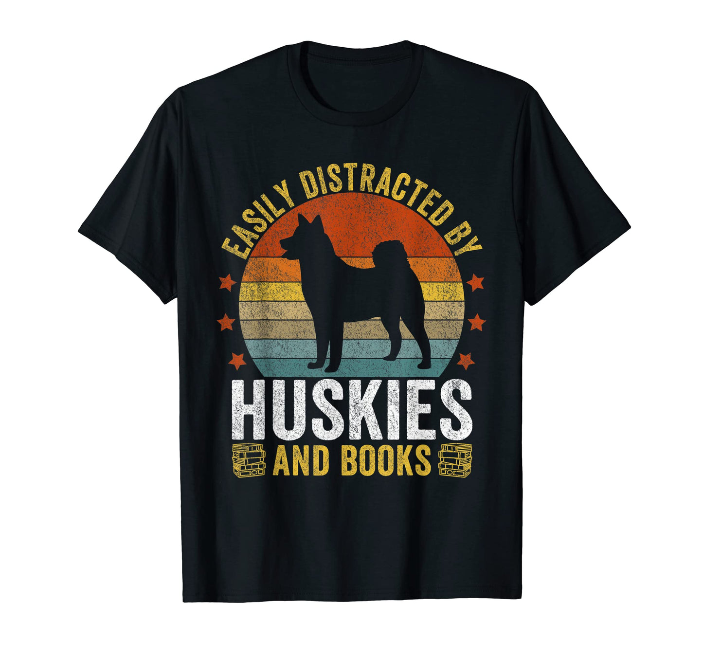 Huskies And Books Husky Mom Husky T-Shirt - Aesthetic Graphic Men Women - T-Shirt, Sweatshirt, Hoodie