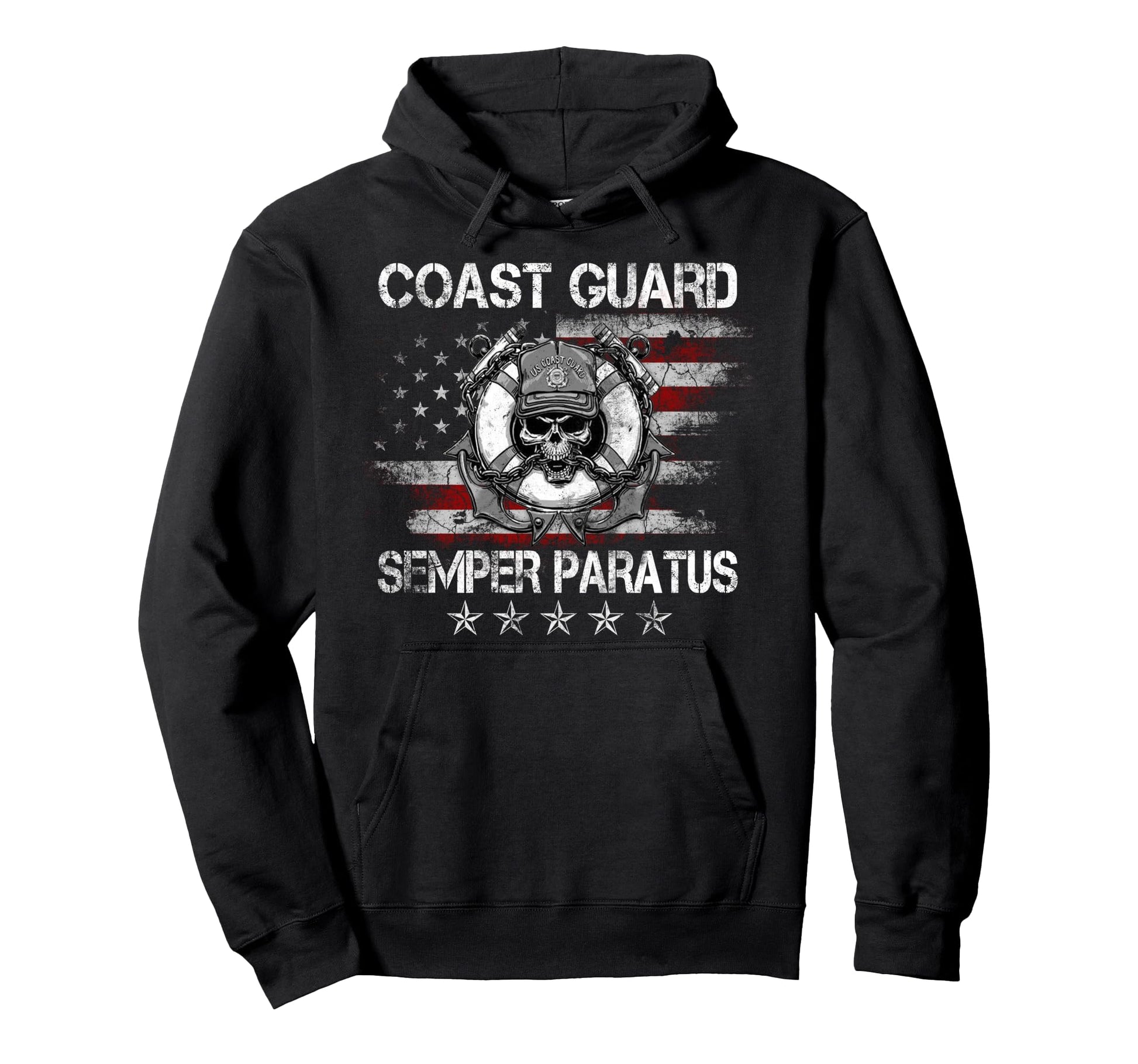 U S Coast Guard Semper Paratus Uscg Vetean Hoodie - Graphic Print Unisex - T-Shirt, Sweatshirt, Hoodie