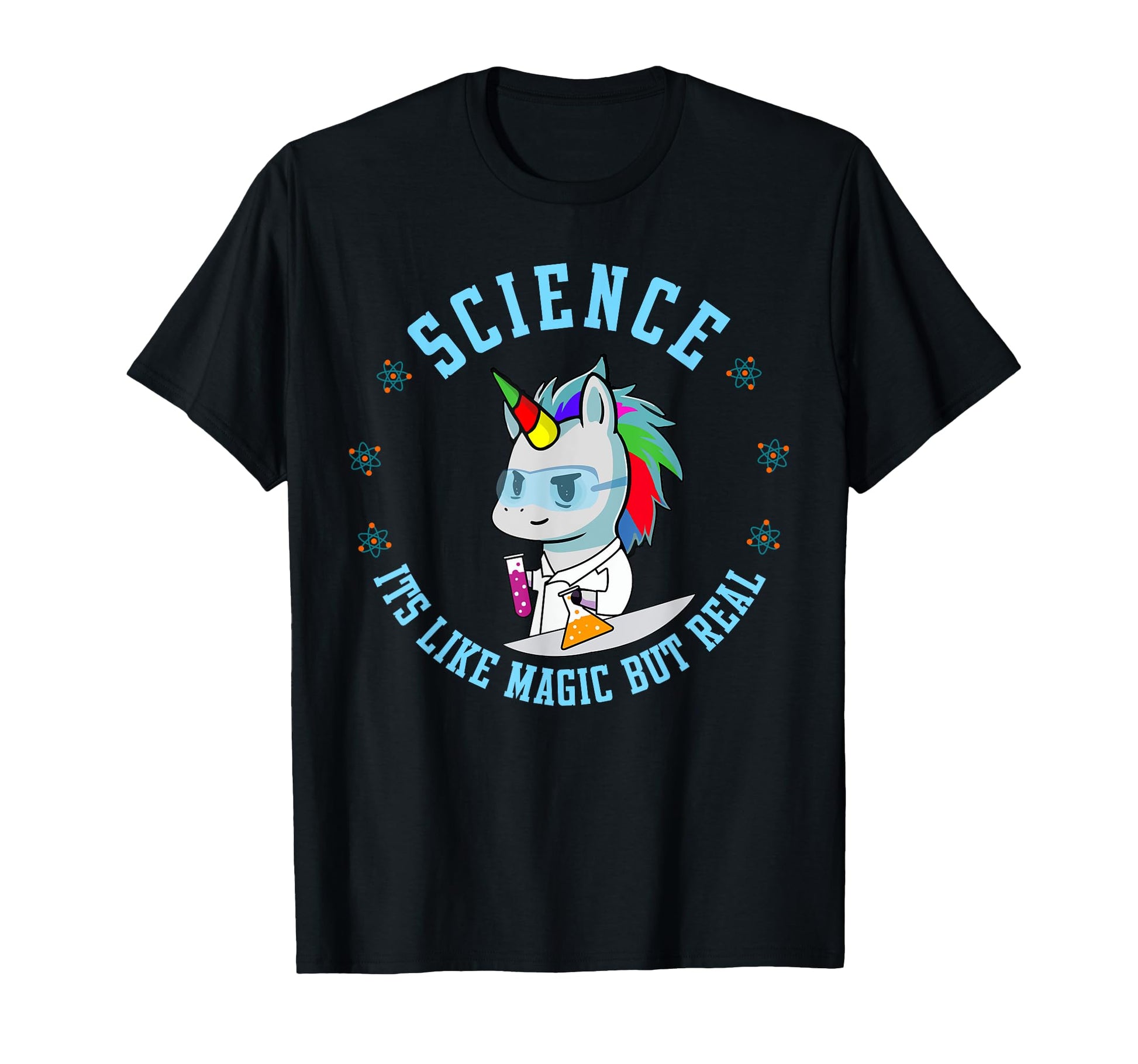 Unicorn Scientist Funny Science Is T-Shirt - Trendy Graphic for Adults - T-Shirt, Sweatshirt, Hoodie