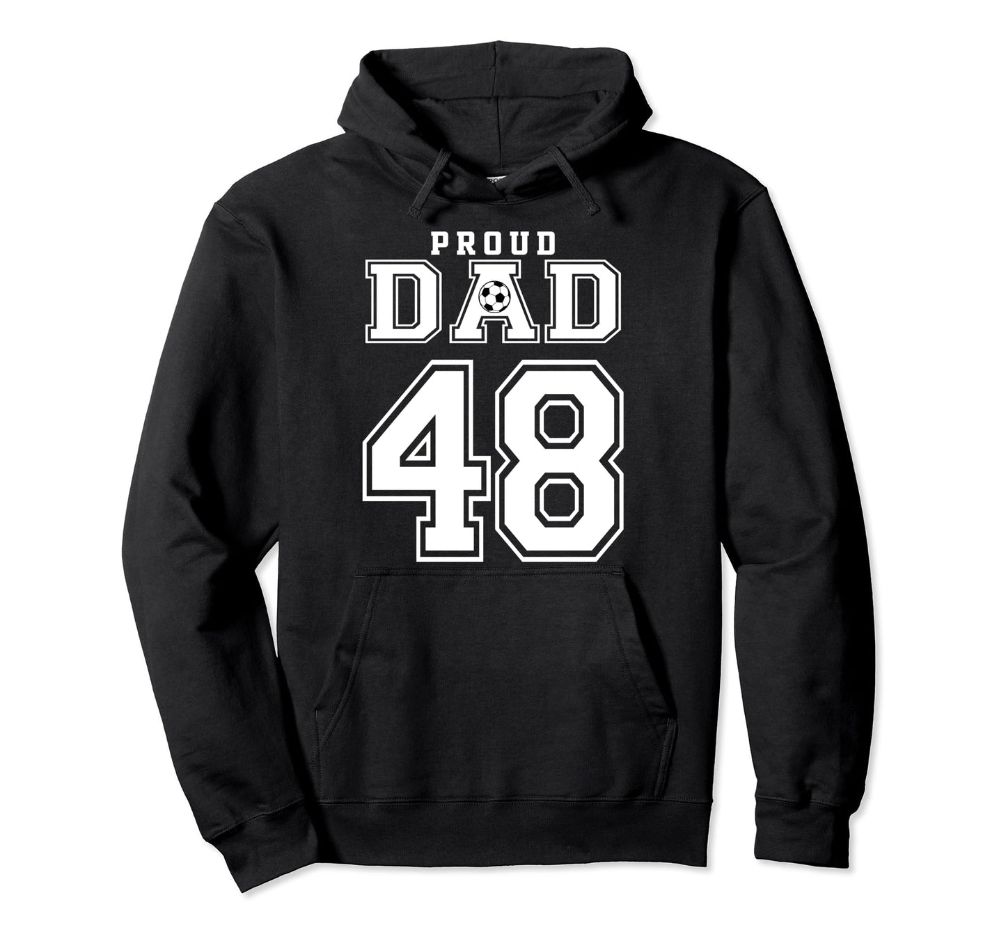 Number 48 Custom Proud Soccer Futbol Hoodie - Aesthetic Graphic for Adults - T-Shirt, Sweatshirt, Hoodie