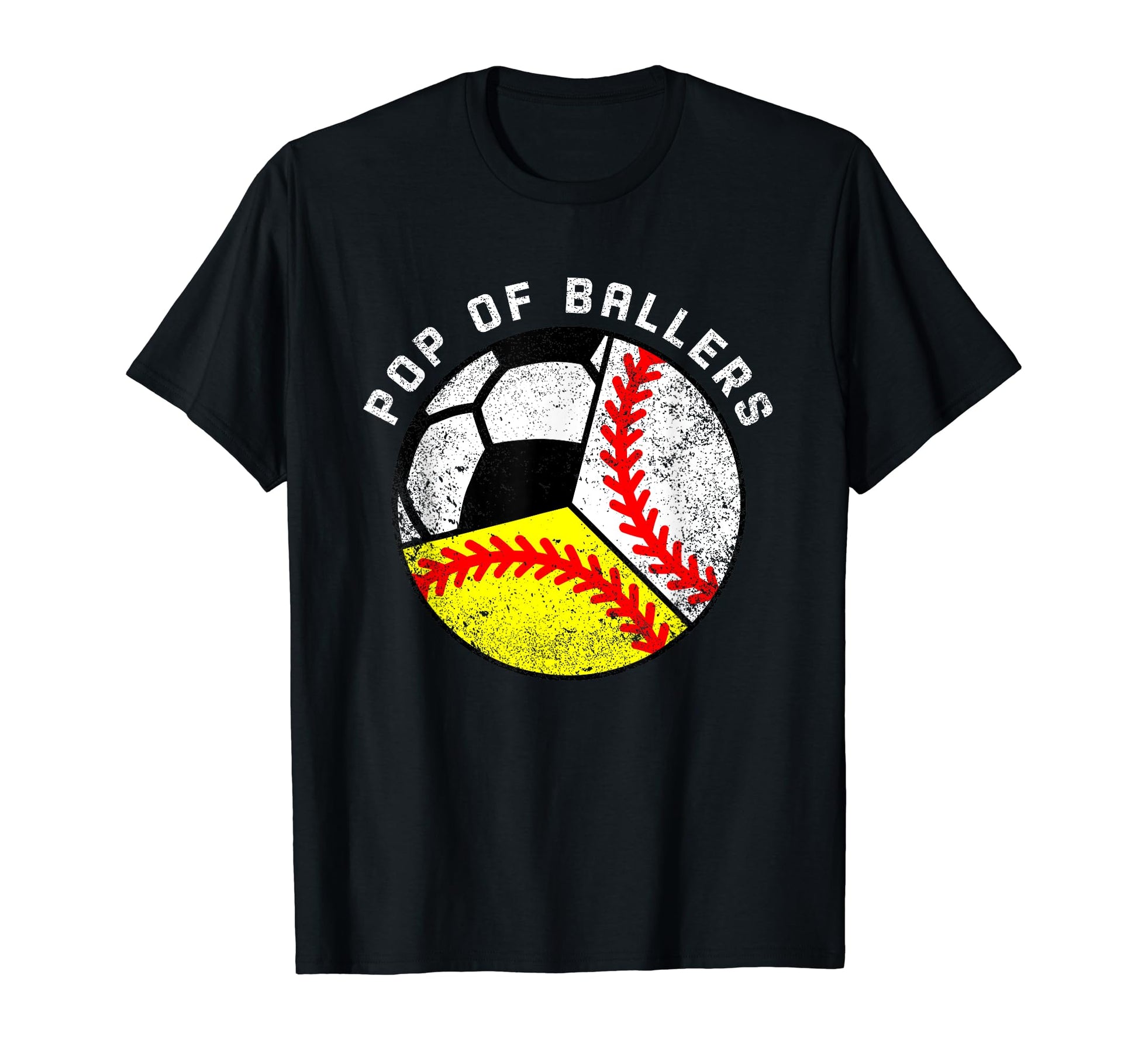 Pop Ballers Funny Baseball Softball T-Shirt - Unique Graphic Men Women - T-Shirt, Sweatshirt, Hoodie