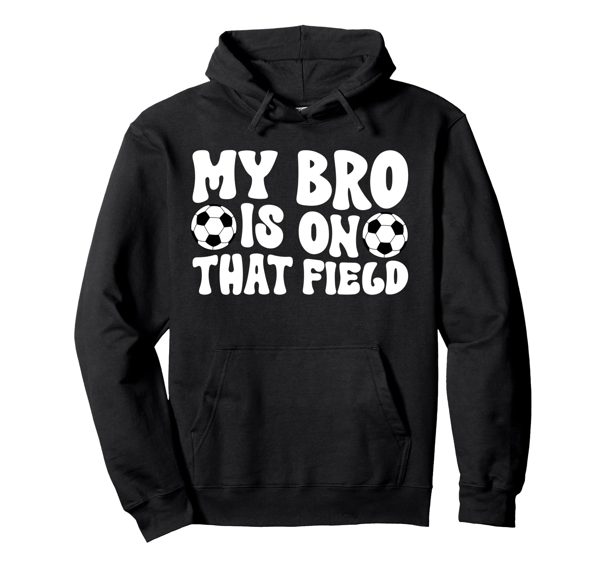 Soccer Brother Soccer Player Groovy Hoodie - Novelty Apparel for Adults - T-Shirt, Sweatshirt, Hoodie