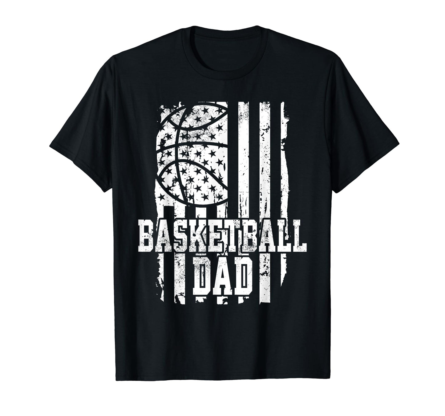 Usa Flag Basketball Dad Basketball T-Shirt - Aesthetic Graphic for Adults - T-Shirt, Sweatshirt, Hoodie