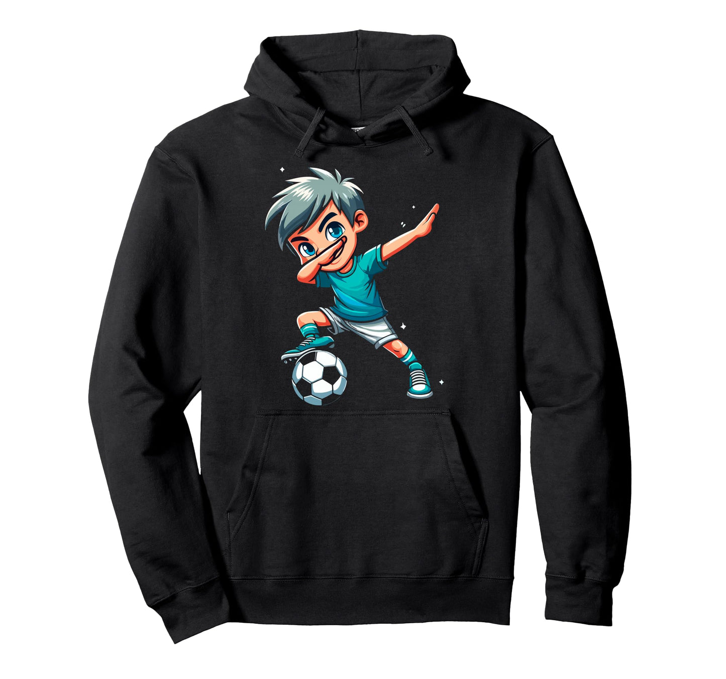 Funny Dabbing Dab Soccer Player Hoodie - Streetwear Style for Adults - T-Shirt, Sweatshirt, Hoodie