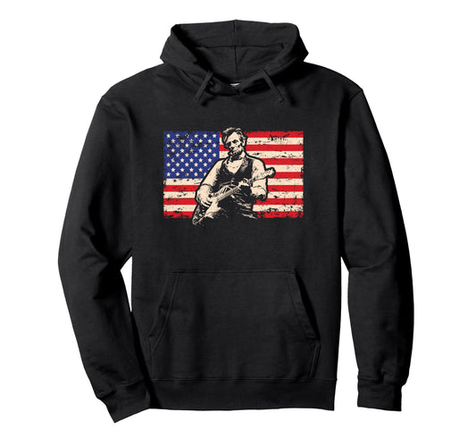 Abraham Lincoln Abe Lincoln Playing Hoodie - Novelty Apparel Men Women - T-Shirt, Sweatshirt, Hoodie