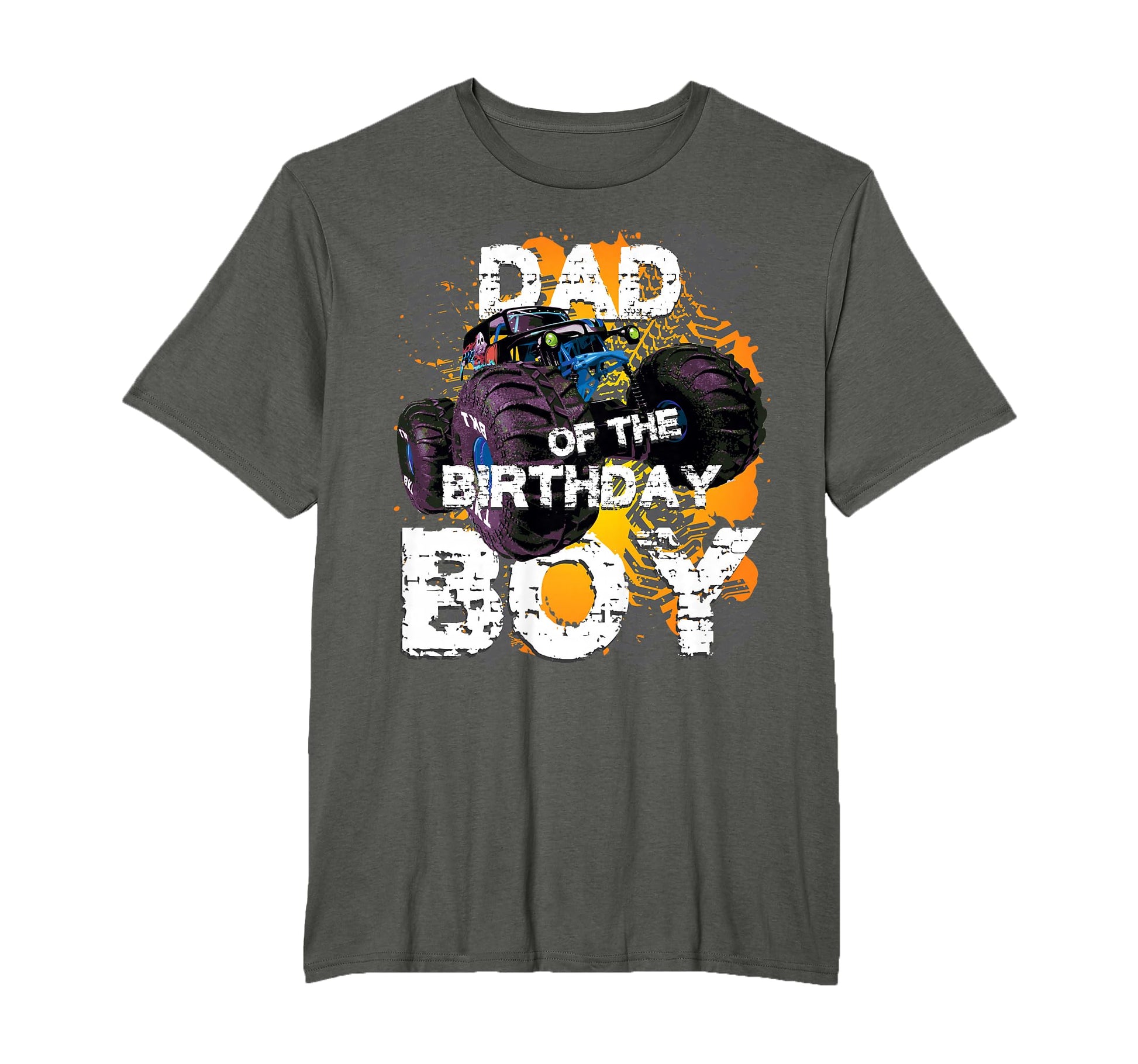 Dad Birthday Monster Truck Matching T-Shirt - Custom Art Print Unisex - T-Shirt, Sweatshirt, Hoodie