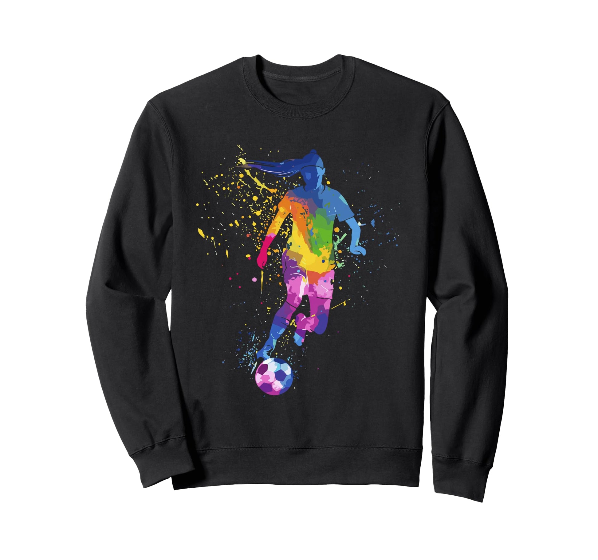 Colorful Funny Soccer Player Fan Dad Sweatshirt - Streetwear Style Unisex - T-Shirt, Sweatshirt, Hoodie